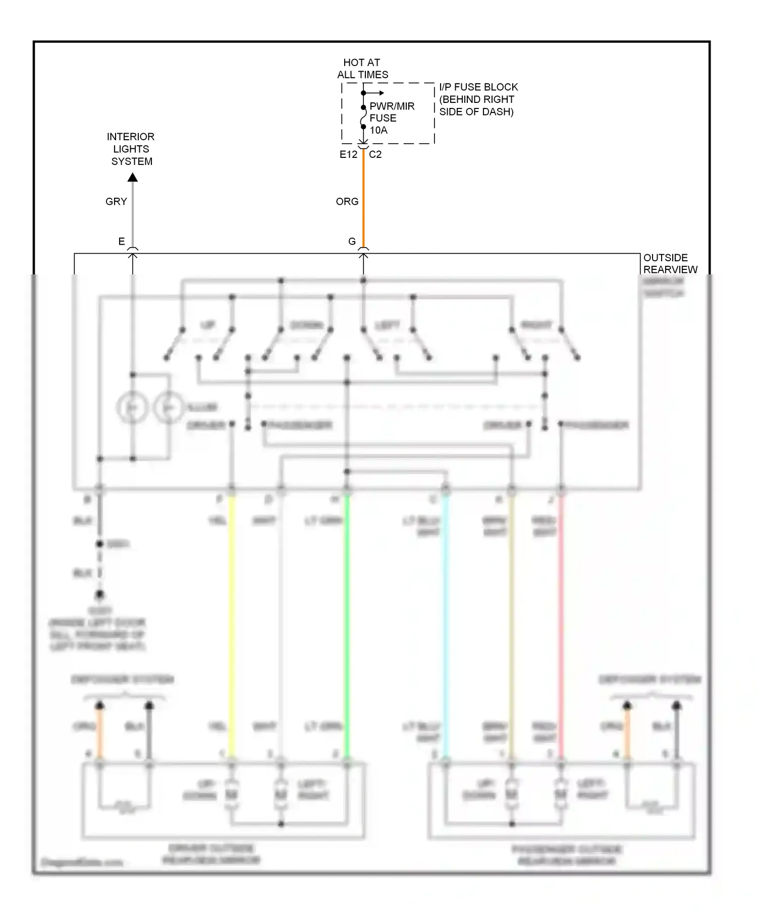 Buick LaCrosse I (2004-2009) brn wiring diagram  (28 of 36)
