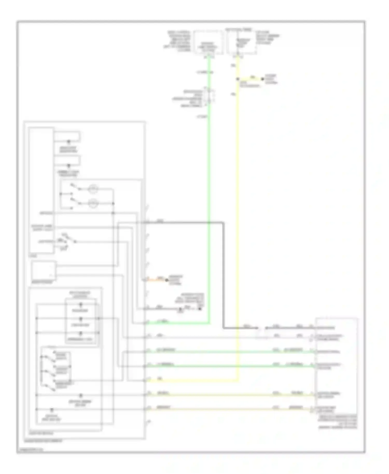 Wiring diagram cellular micro phone signal for Buick LaCrosse I (2004-2009) (1 of 1)