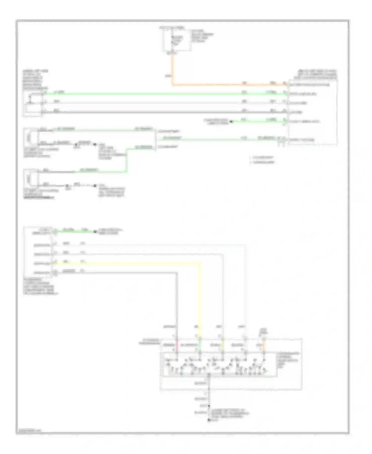 Wiring diagram column shift console shift for Buick LaCrosse I (2004-2009) (1 of 1)