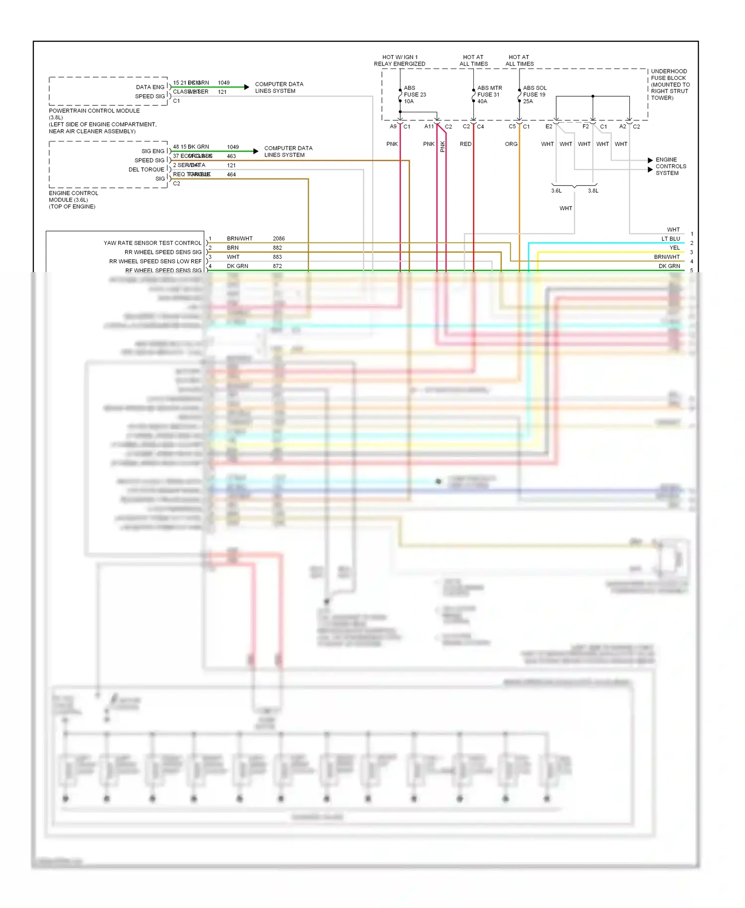 Buick LaCrosse I (2004-2009) dk blu wiring diagram  (6 of 38)