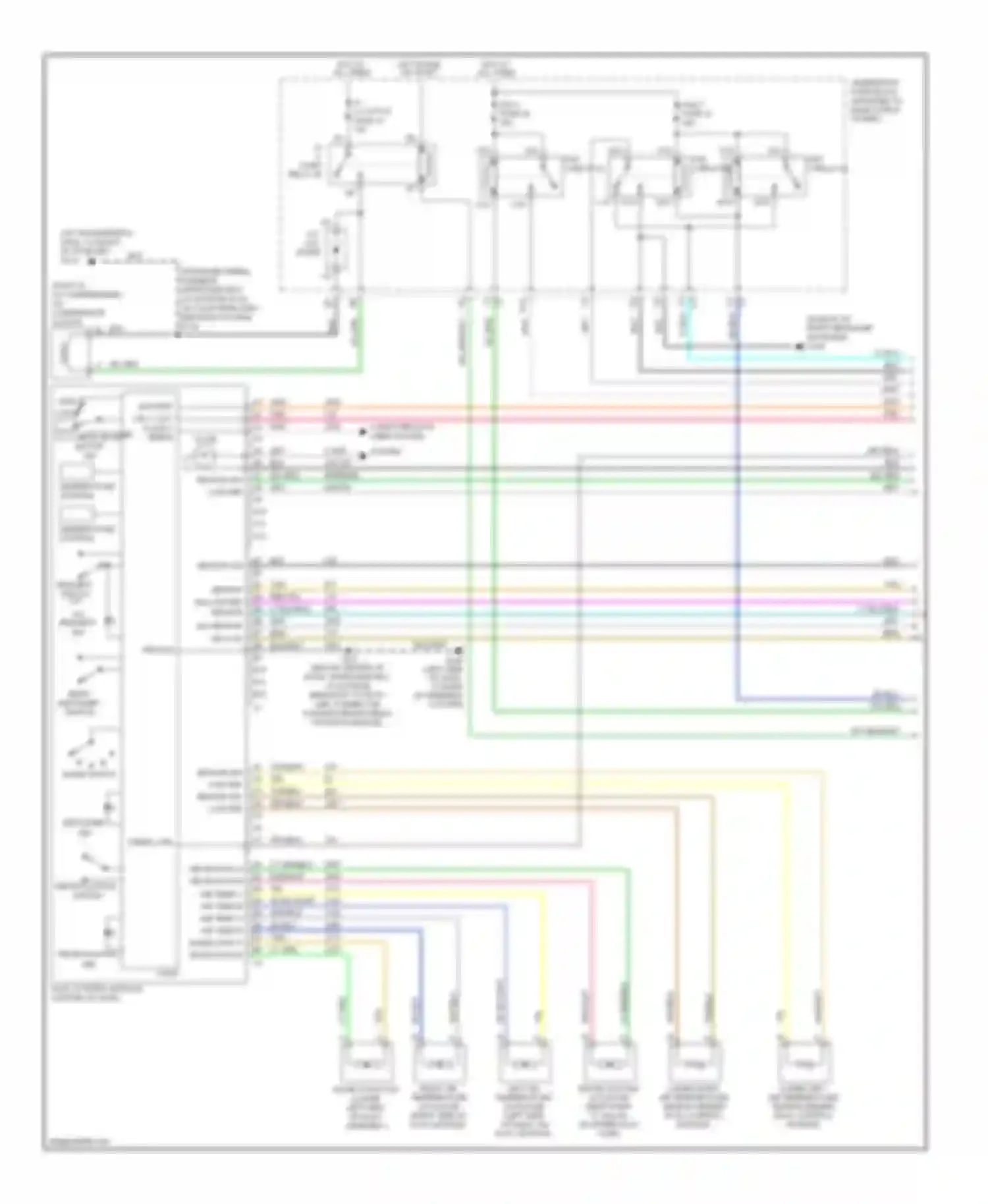 Wiring diagram (in engine wiring harness, approximately for Buick LaCrosse I (2004-2009) (3 of 3)