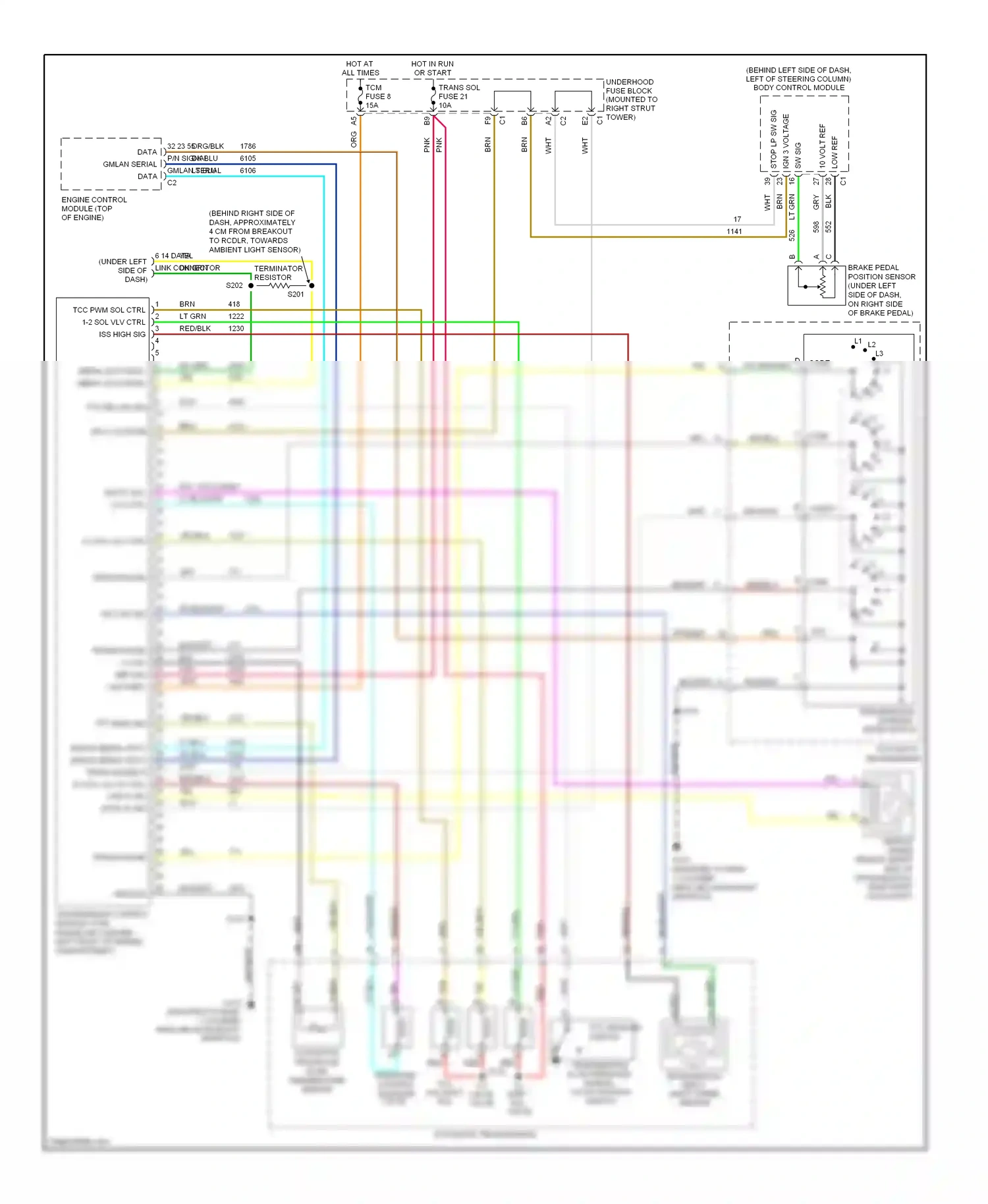 Buick LaCrosse I (2004-2009) low ref wiring diagram  (11 of 14)