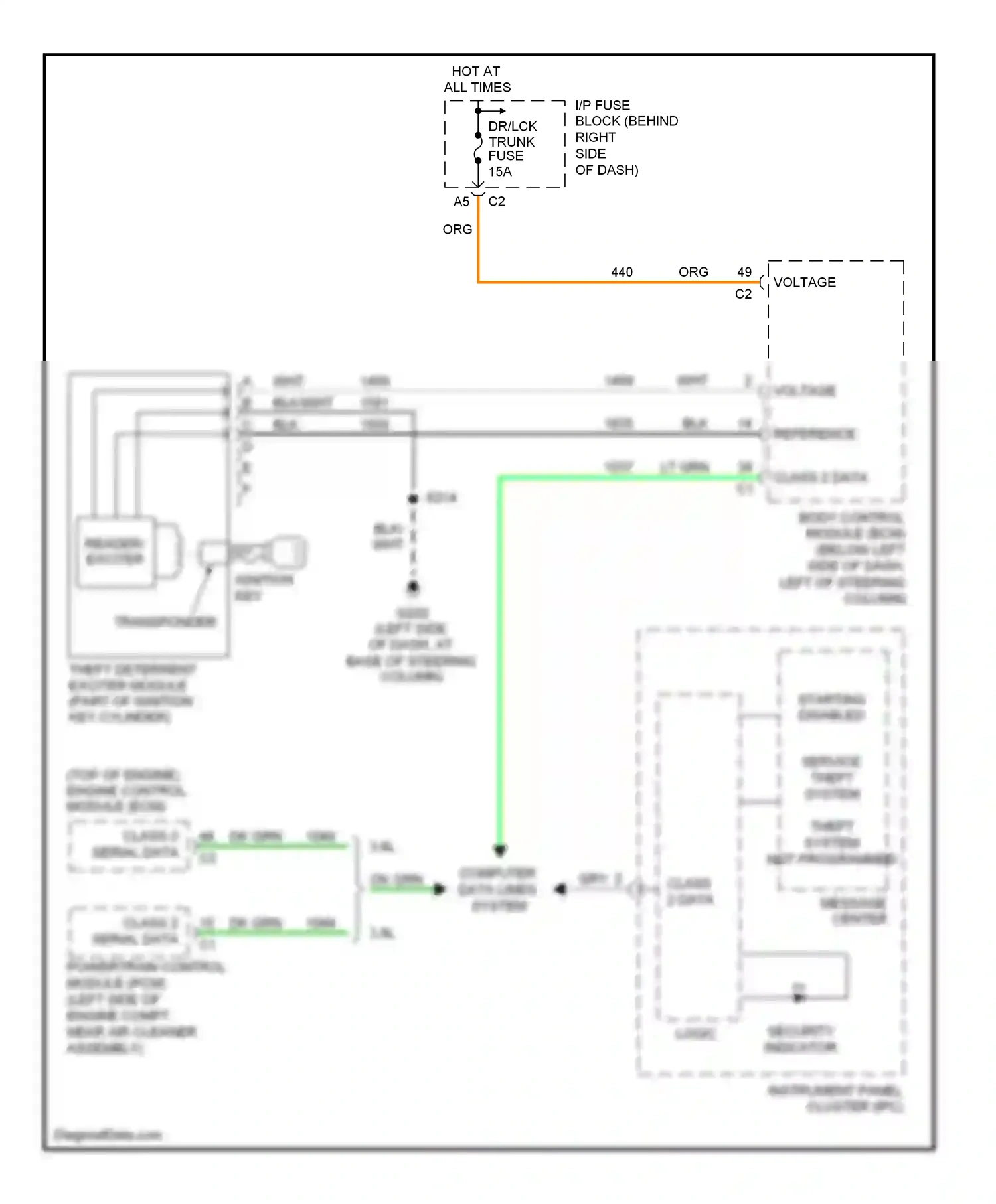 Buick LaCrosse I (2004-2009) reference wiring diagram  (1 of 1)