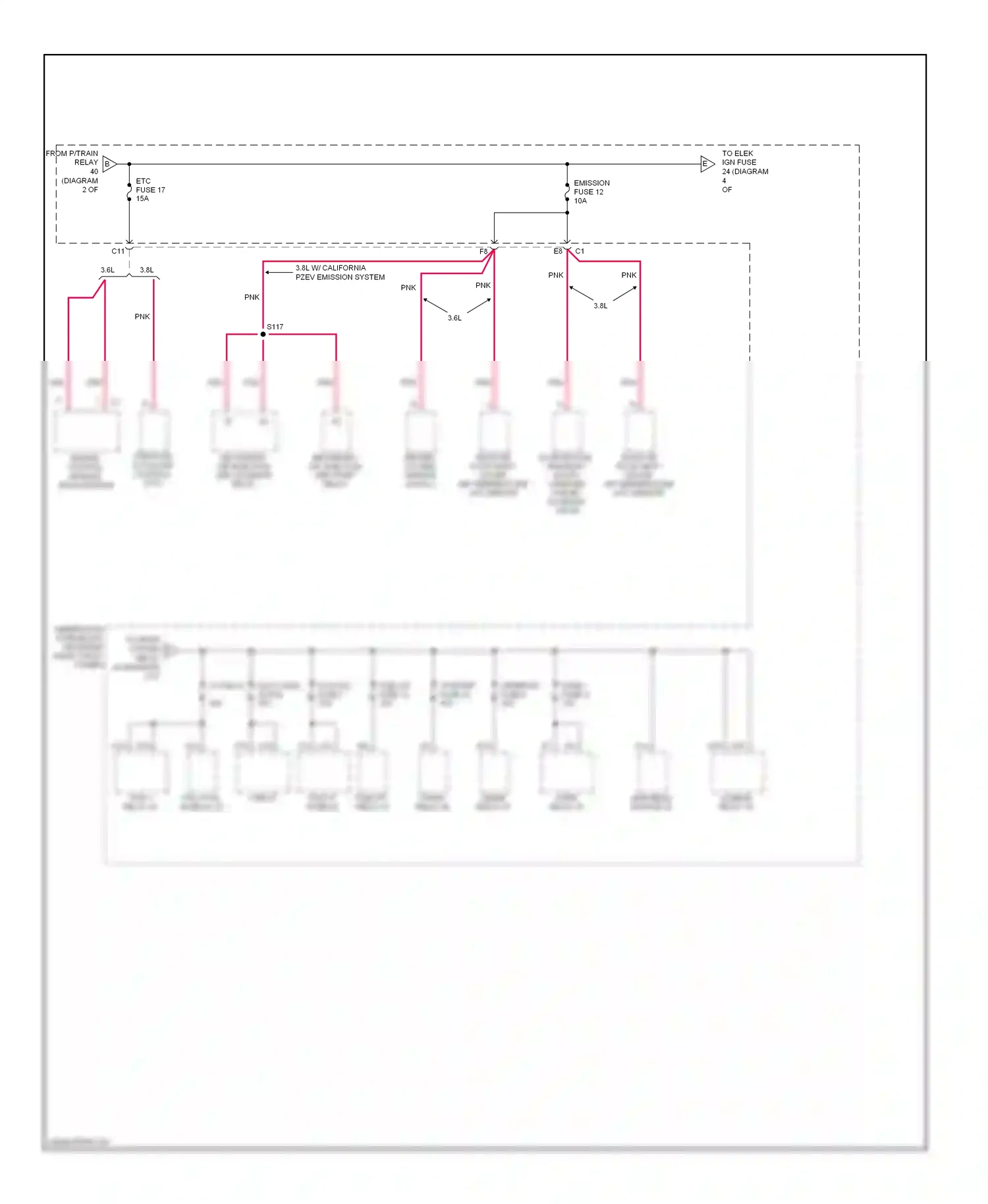 Buick LaCrosse I (2004-2009) throttle engine actuator control control module (tac) (ecm) module wiring diagram  (1 of 1)