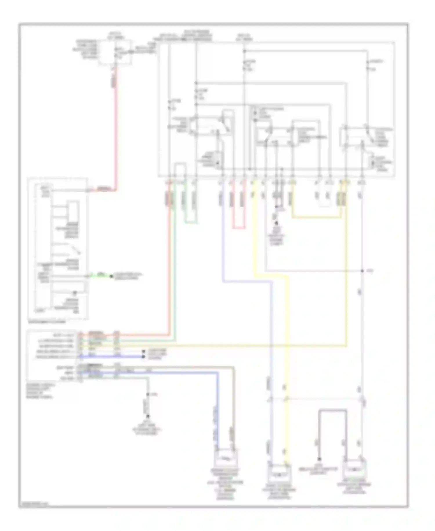 LaCrosse Buick II facelift (2013-2016): Cooling fan circuit
