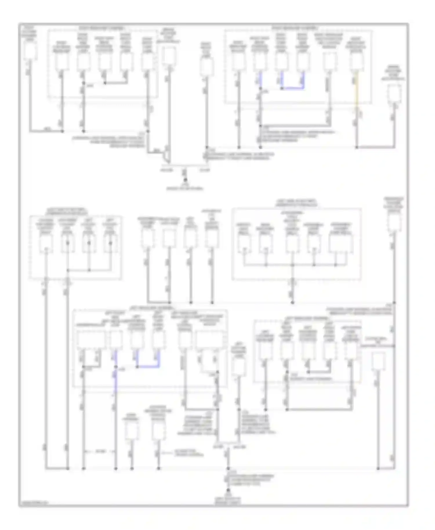 LaCrosse Buick II facelift (2013-2016): Ground distribution circuit (1 of 7)