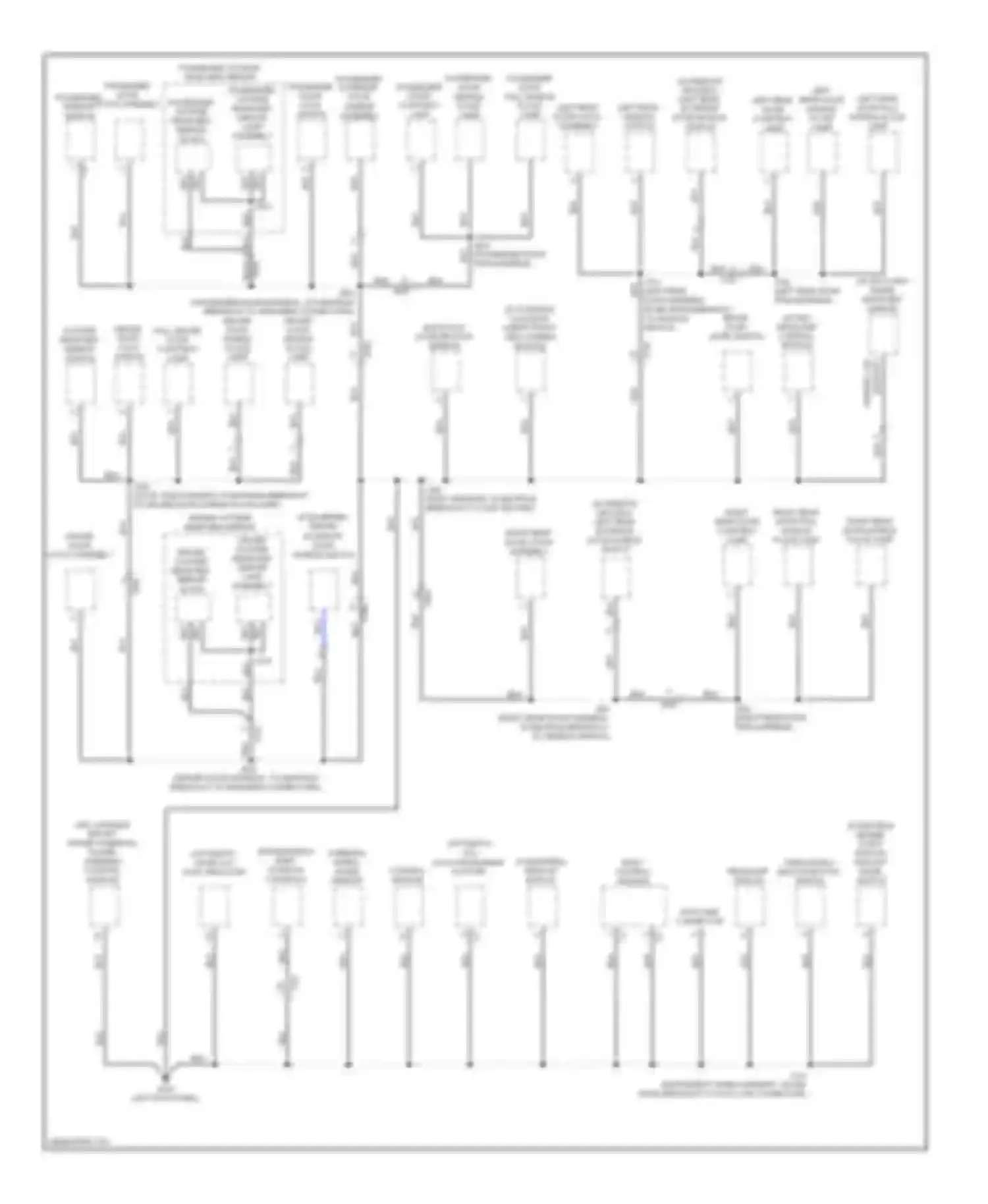LaCrosse Buick II facelift (2013-2016): Ground distribution circuit (3 of 7)