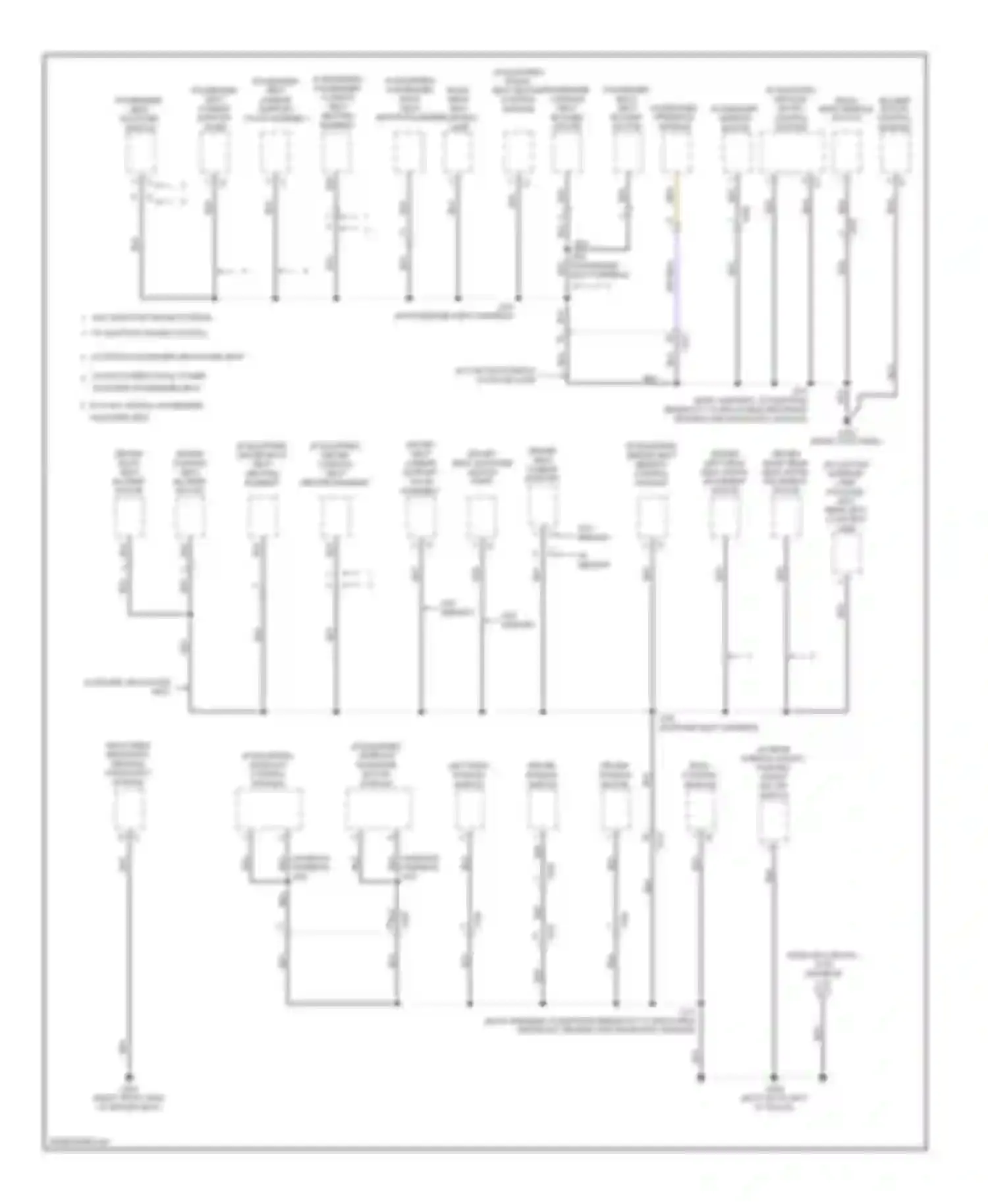 LaCrosse Buick II facelift (2013-2016): Ground distribution circuit (4 of 7)