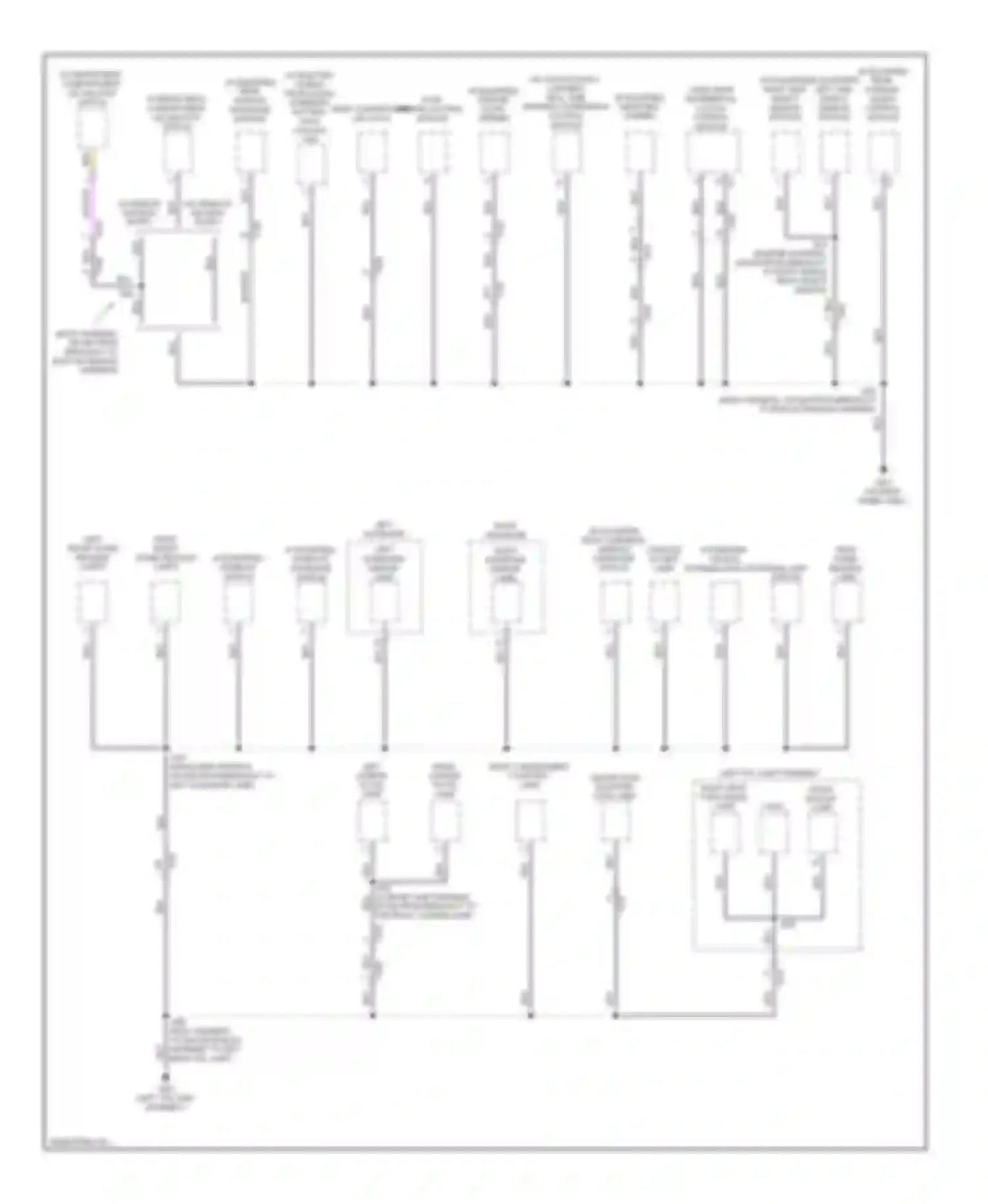 LaCrosse Buick II facelift (2013-2016): Ground distribution circuit (5 of 7)