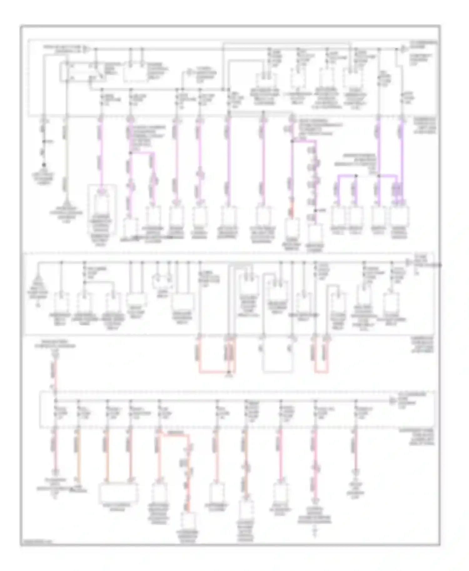 LaCrosse Buick II facelift (2013-2016): Power distribution circuit (2 of 5)