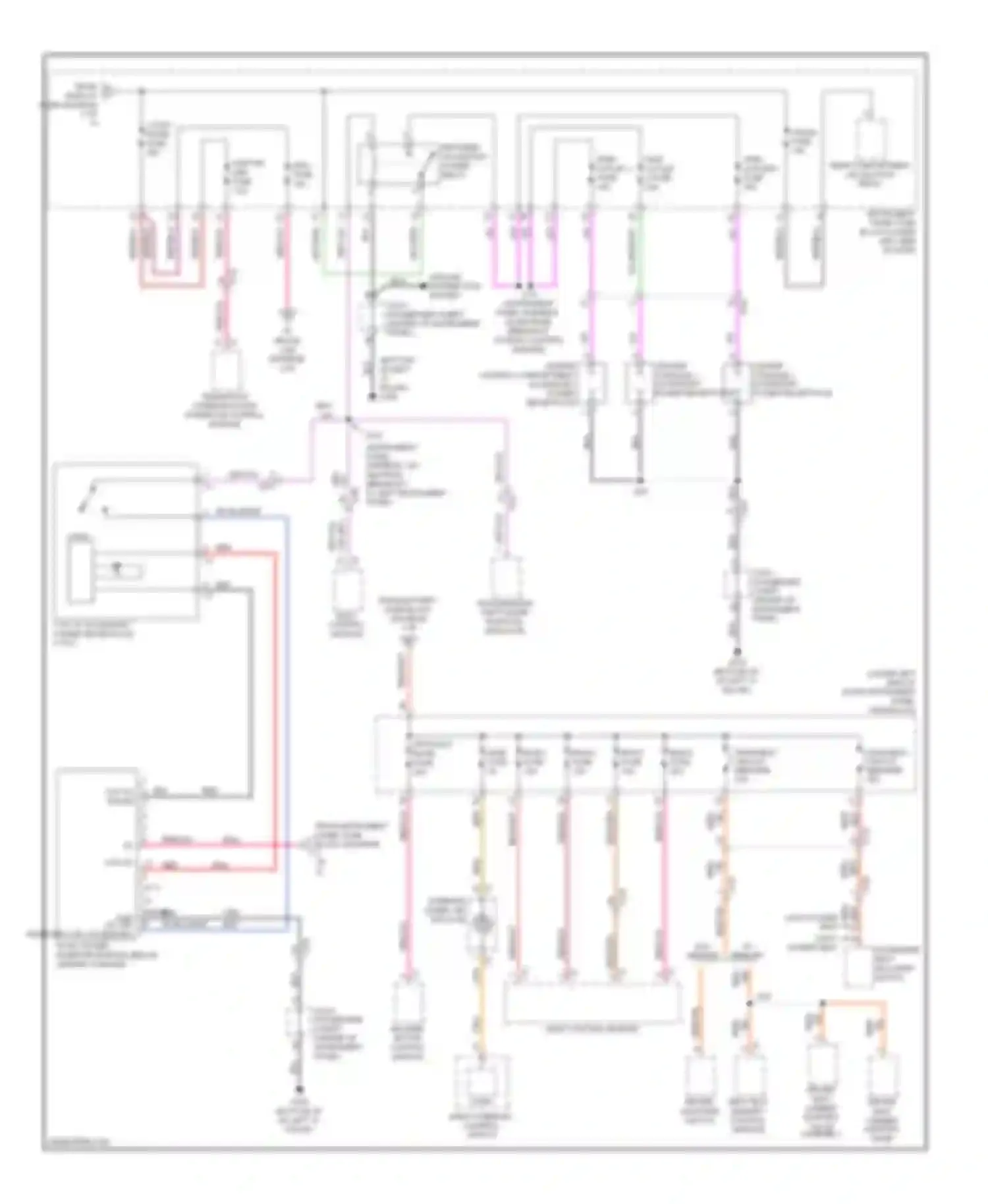 LaCrosse Buick II facelift (2013-2016): Power distribution circuit (3 of 5)