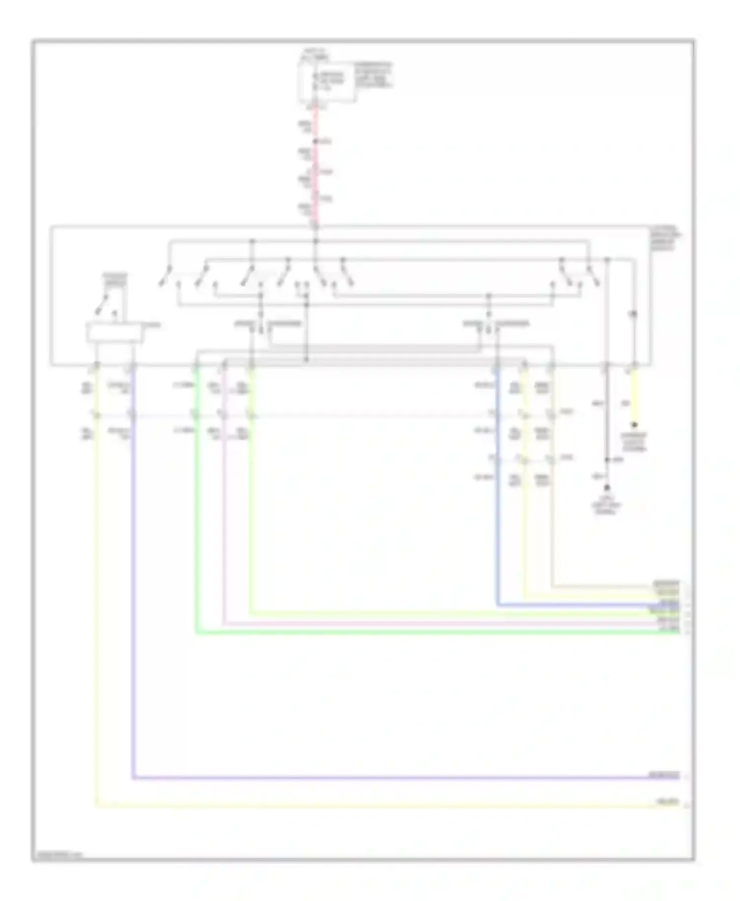 LaCrosse Buick II facelift (2013-2016): Power mirrors circuit (1 of 2)