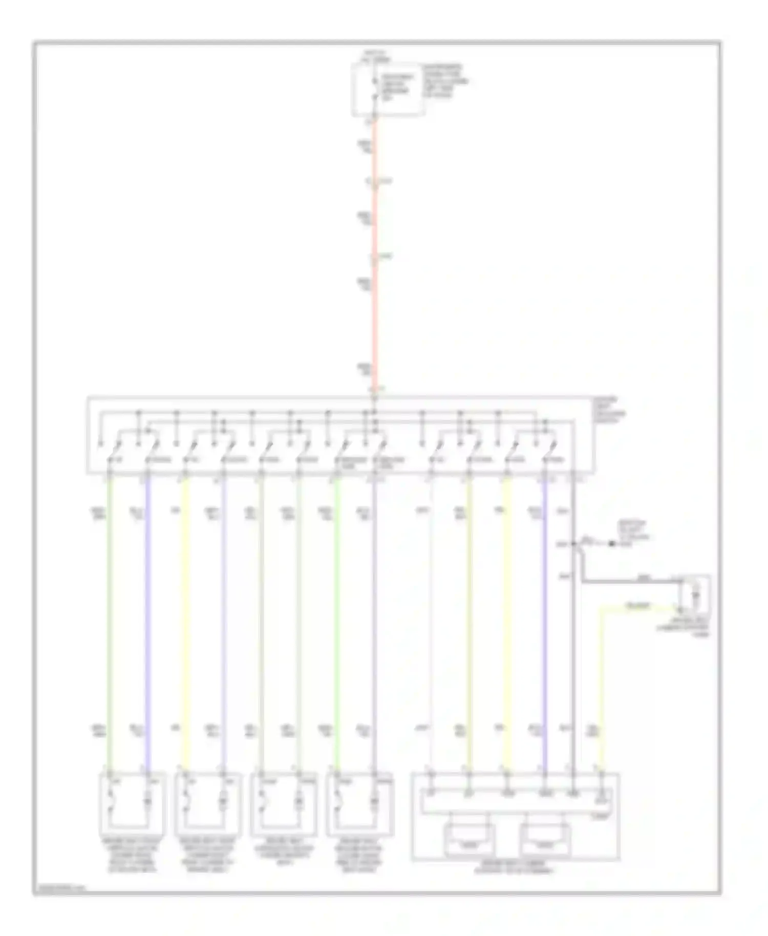 LaCrosse Buick II facelift (2013-2016): Driver power seat circuit