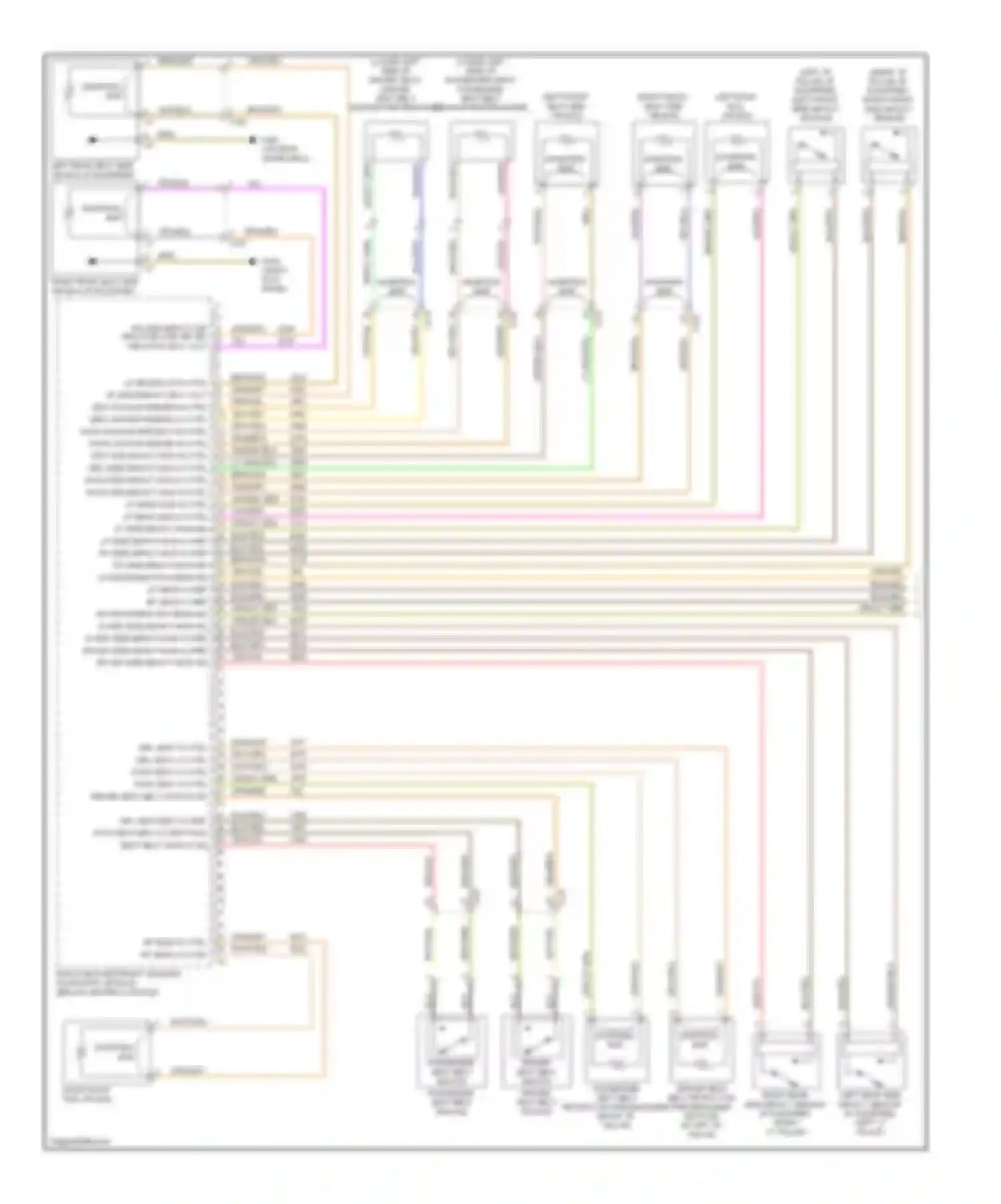 LaCrosse Buick II facelift (2013-2016): Supplemental restraints circuit (1 of 2)