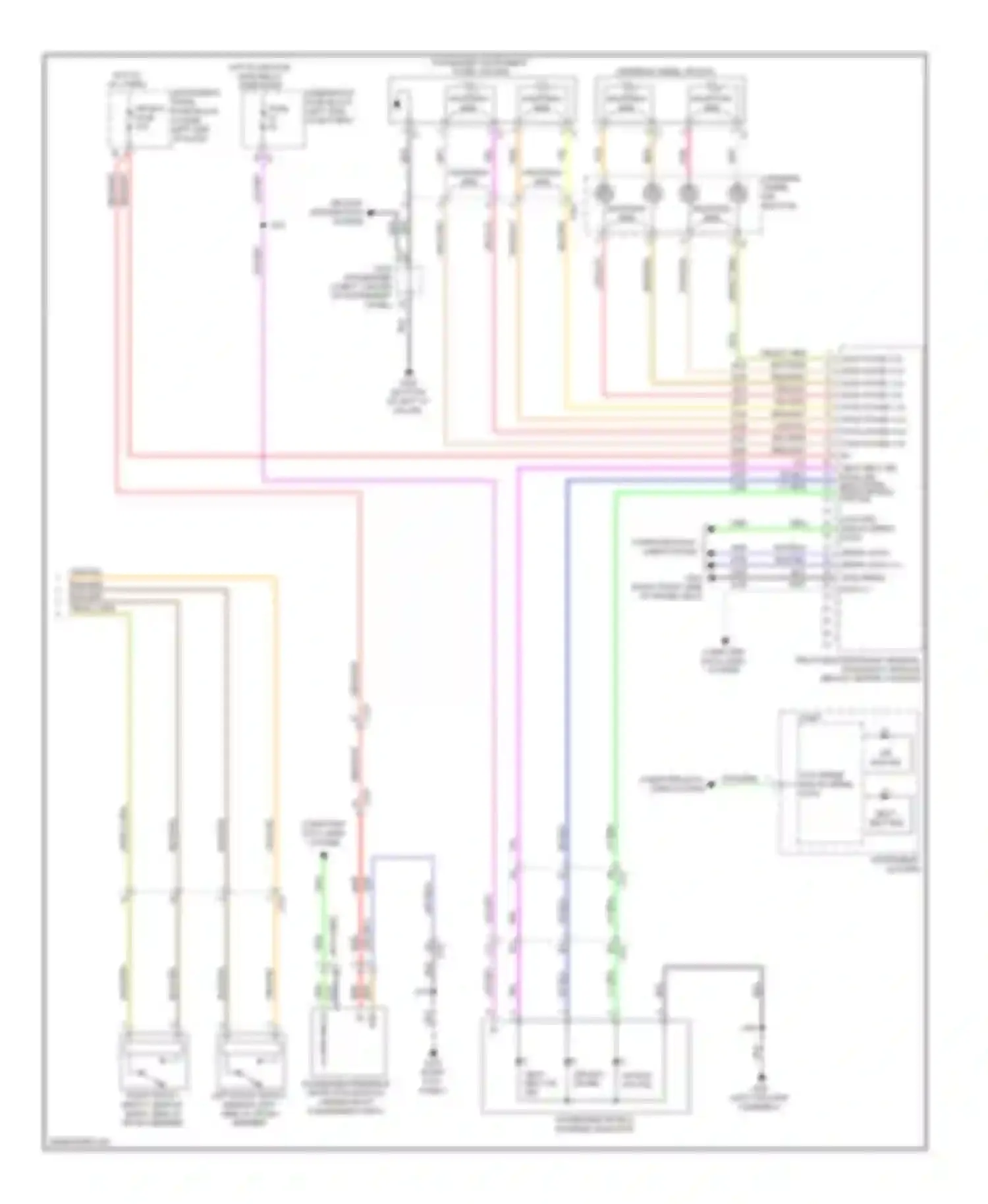 LaCrosse Buick II facelift (2013-2016): Supplemental restraints circuit (2 of 2)