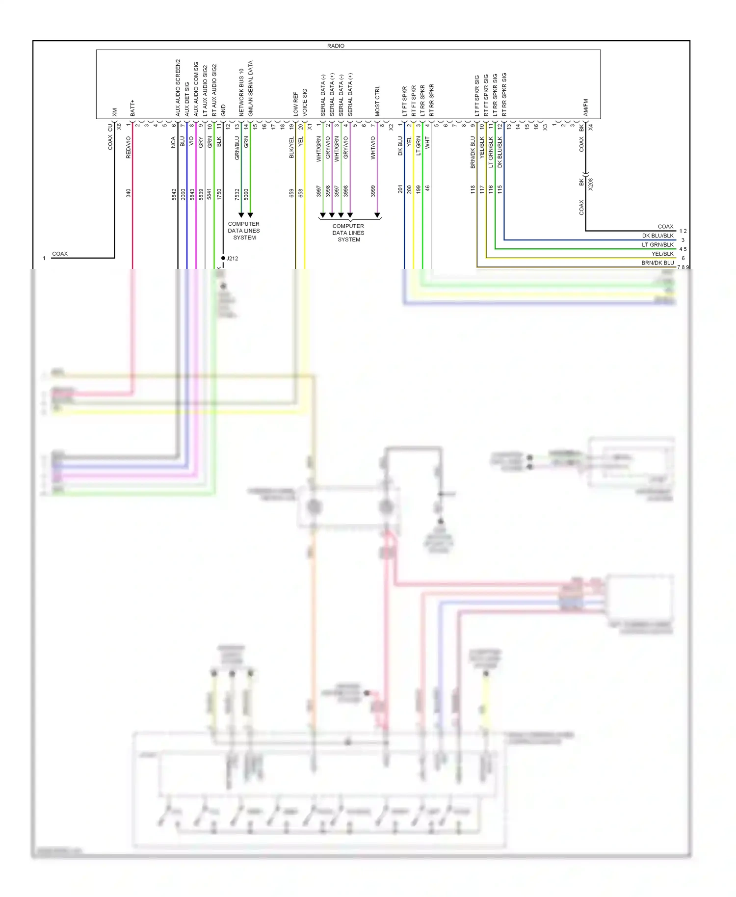 Buick LaCrosse II facelift (2013-2016) 1 2 serial data (-) serial data (+) wiring diagram  (3 of 5)