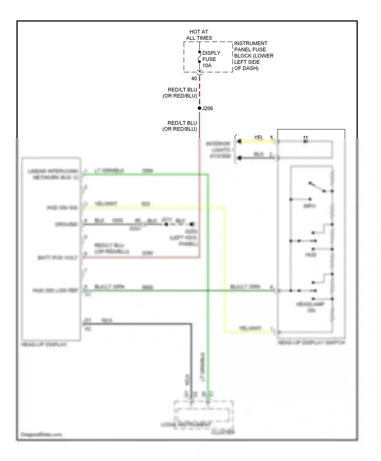 Buick LaCrosse II facelift (2013-2016) batt pos volt wiring diagram  (4 of 8)