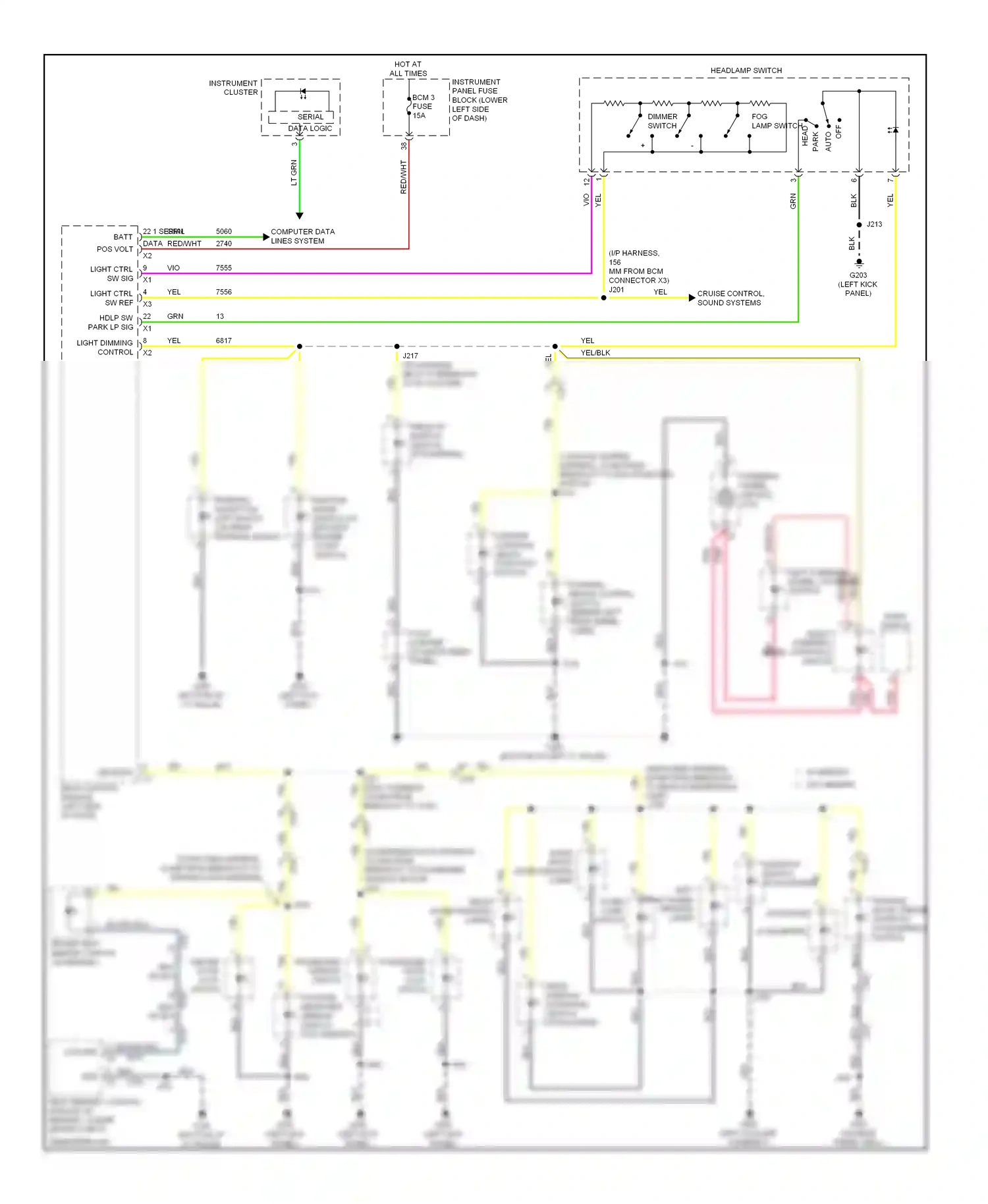Buick LaCrosse II facelift (2013-2016) blk/dk blu wiring diagram  (12 of 14)