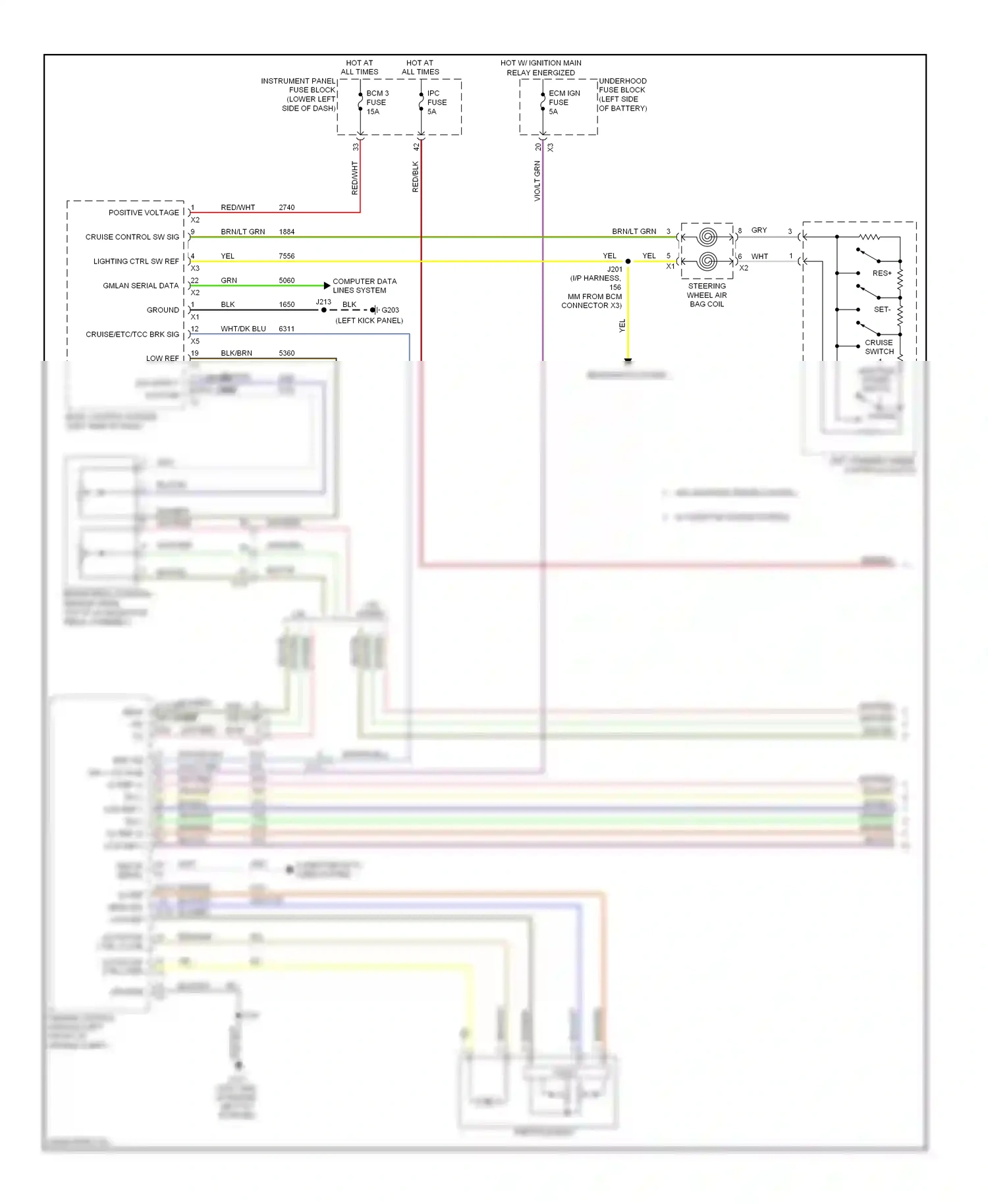 Wiring diagram blk/yel for Buick LaCrosse II facelift (2013-2016) (3 of 33)