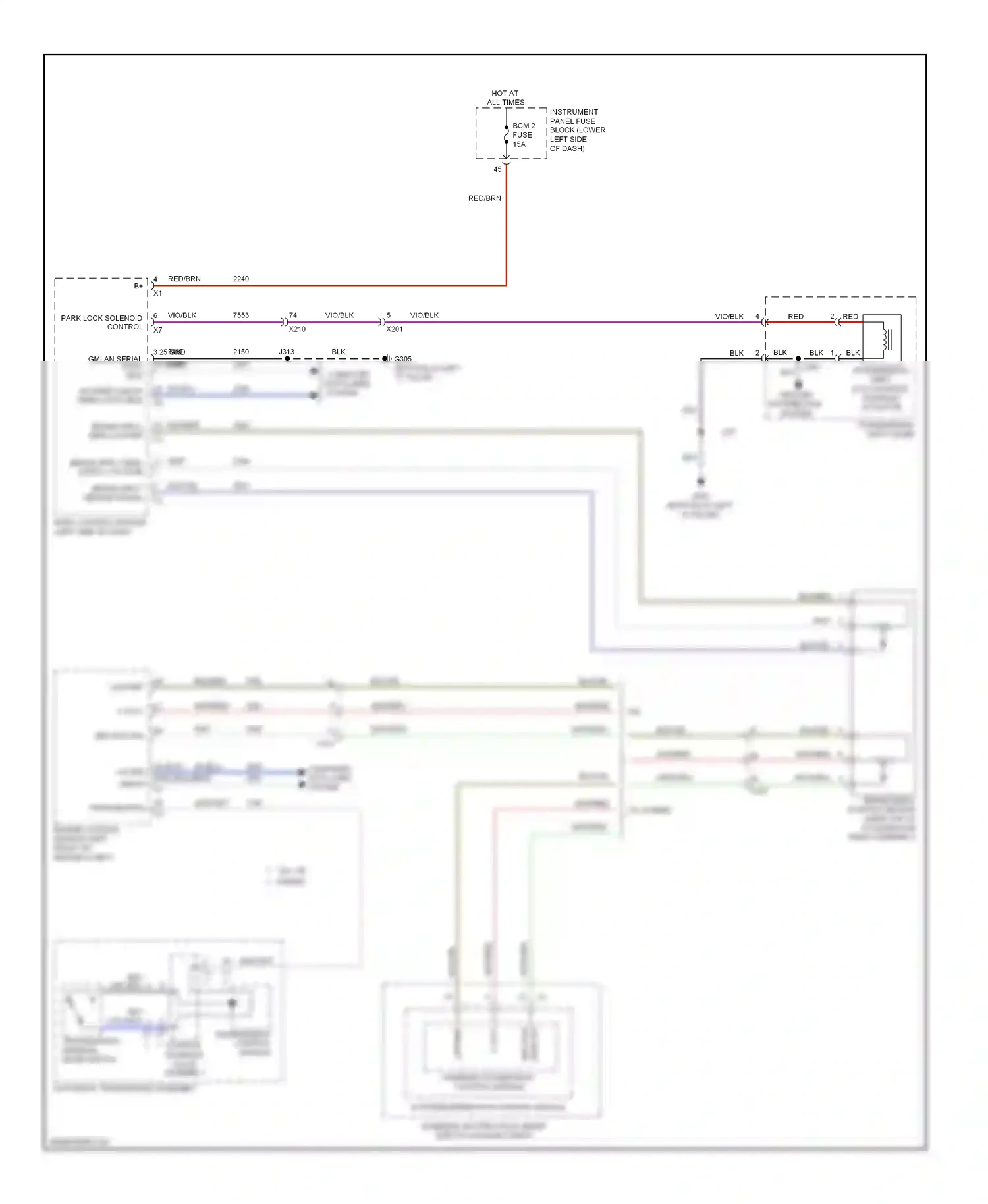 Wiring diagram blu for Buick LaCrosse II facelift (2013-2016) (59 of 65)