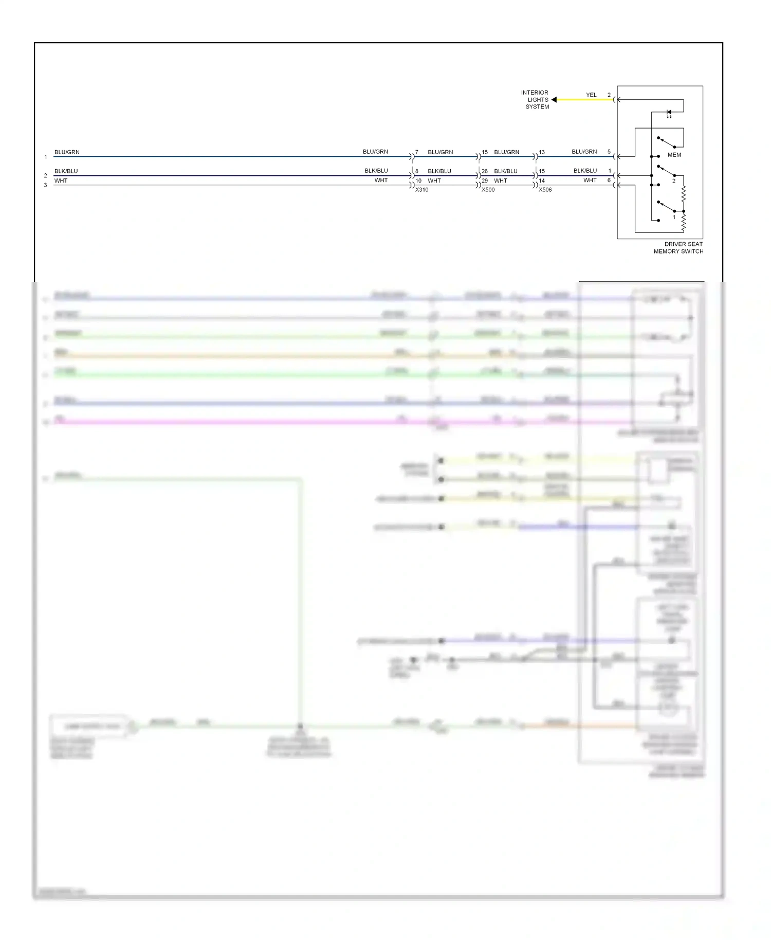 Wiring diagram blu/grn for Buick LaCrosse II facelift (2013-2016) (3 of 4)