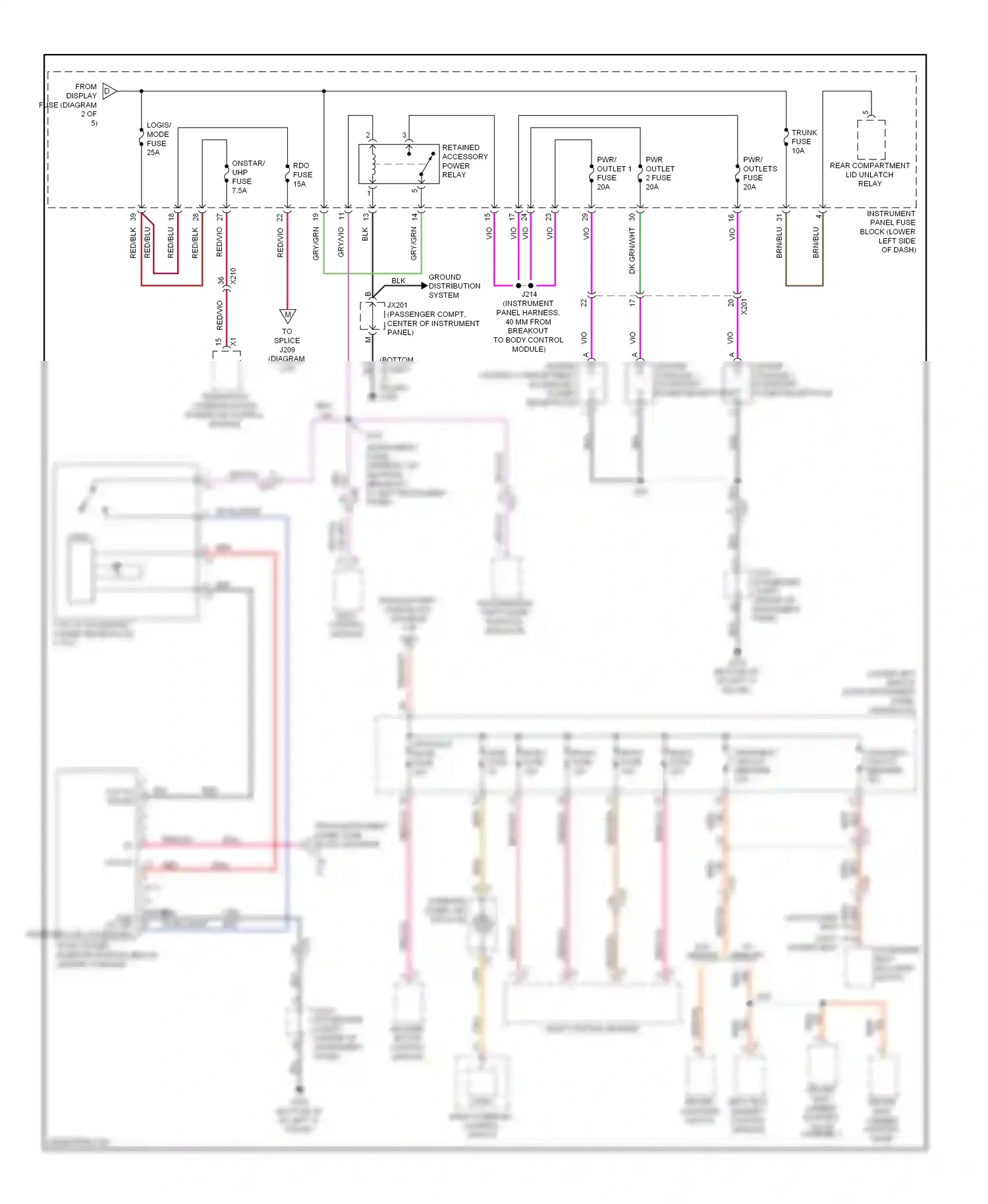 Wiring diagram brn for Buick LaCrosse II facelift (2013-2016) (40 of 63)