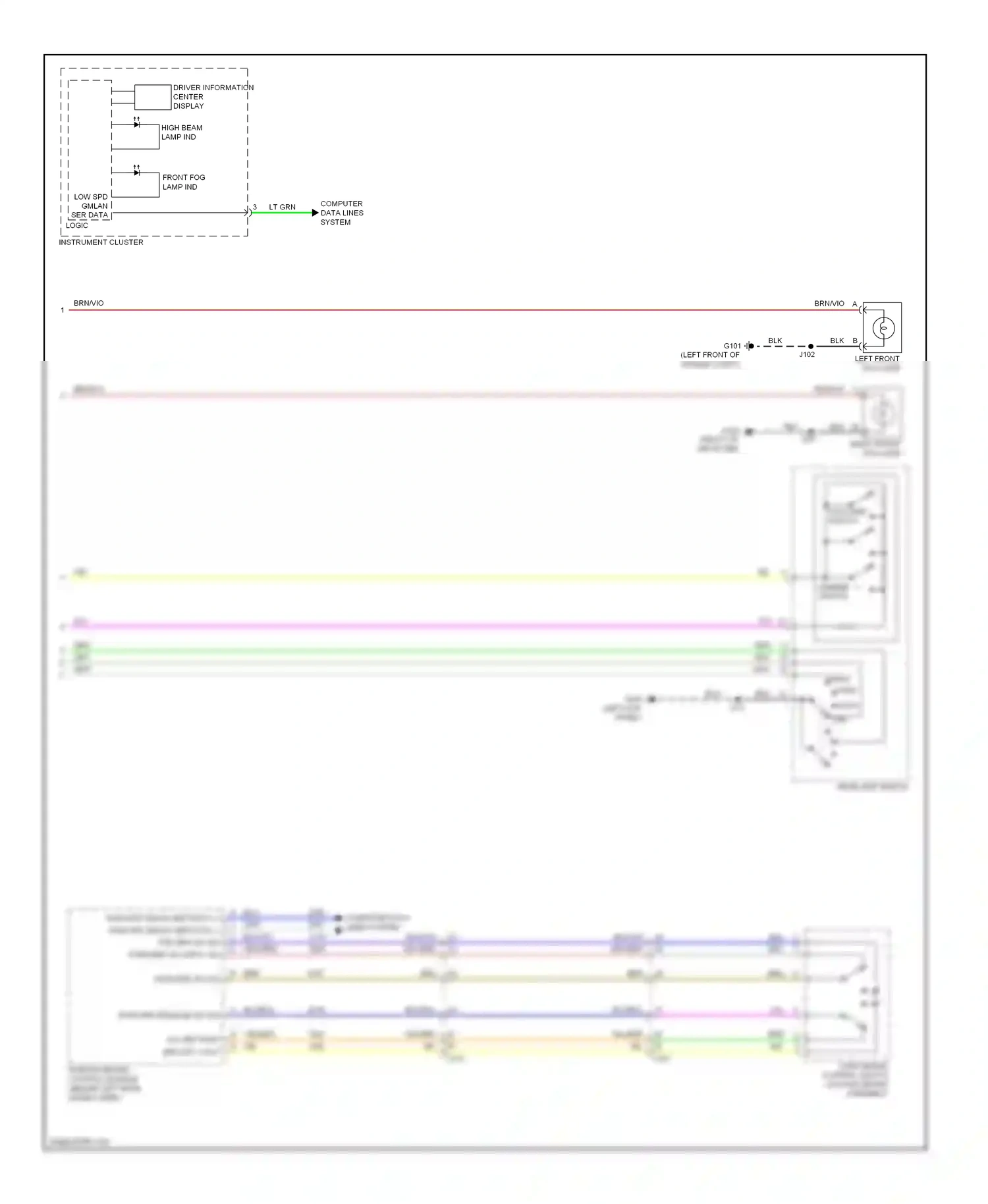 Wiring diagram brn/vio for Buick LaCrosse II facelift (2013-2016) (7 of 13)