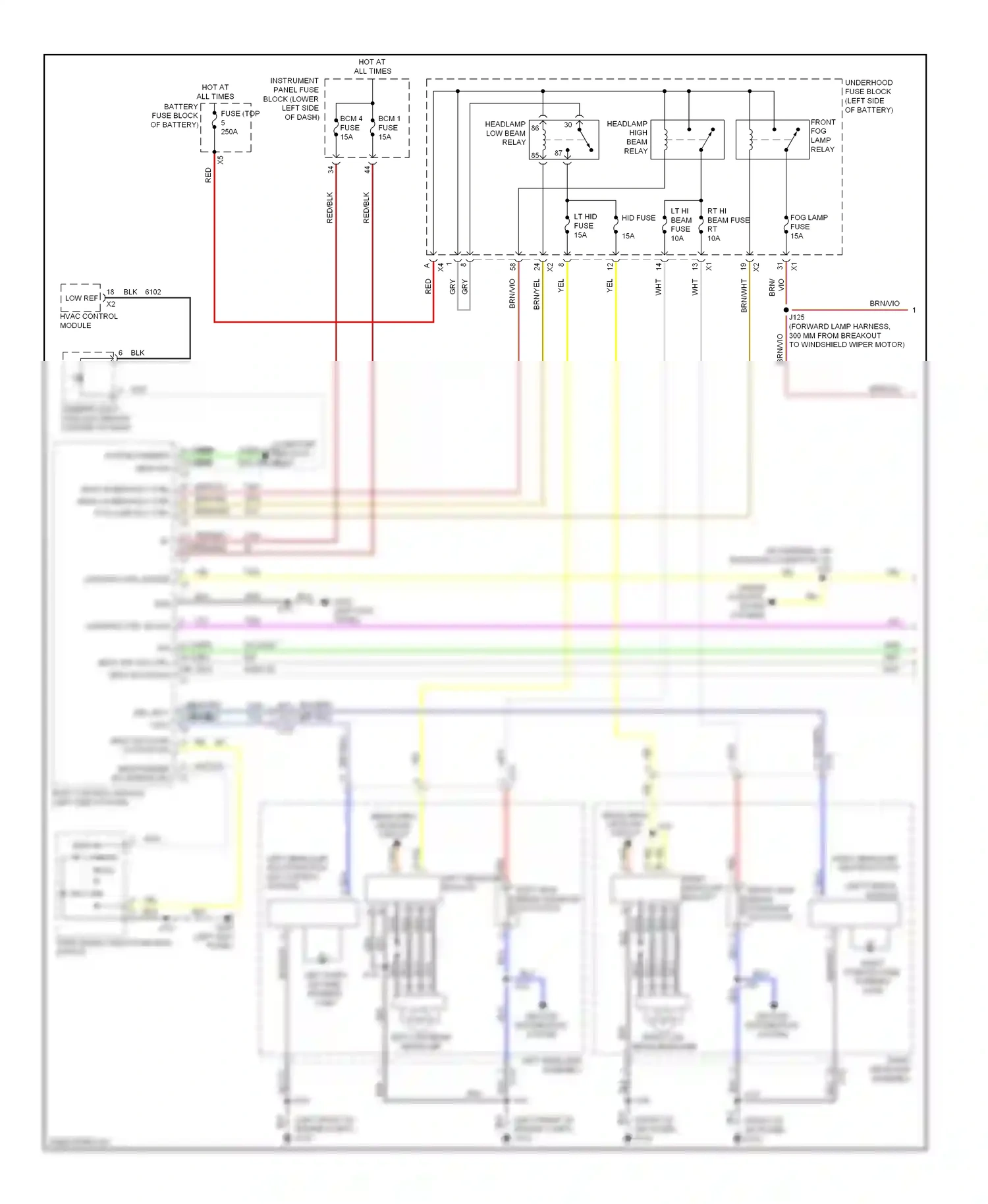 Buick LaCrosse II facelift (2013-2016) computer wiring diagram  (1 of 2)