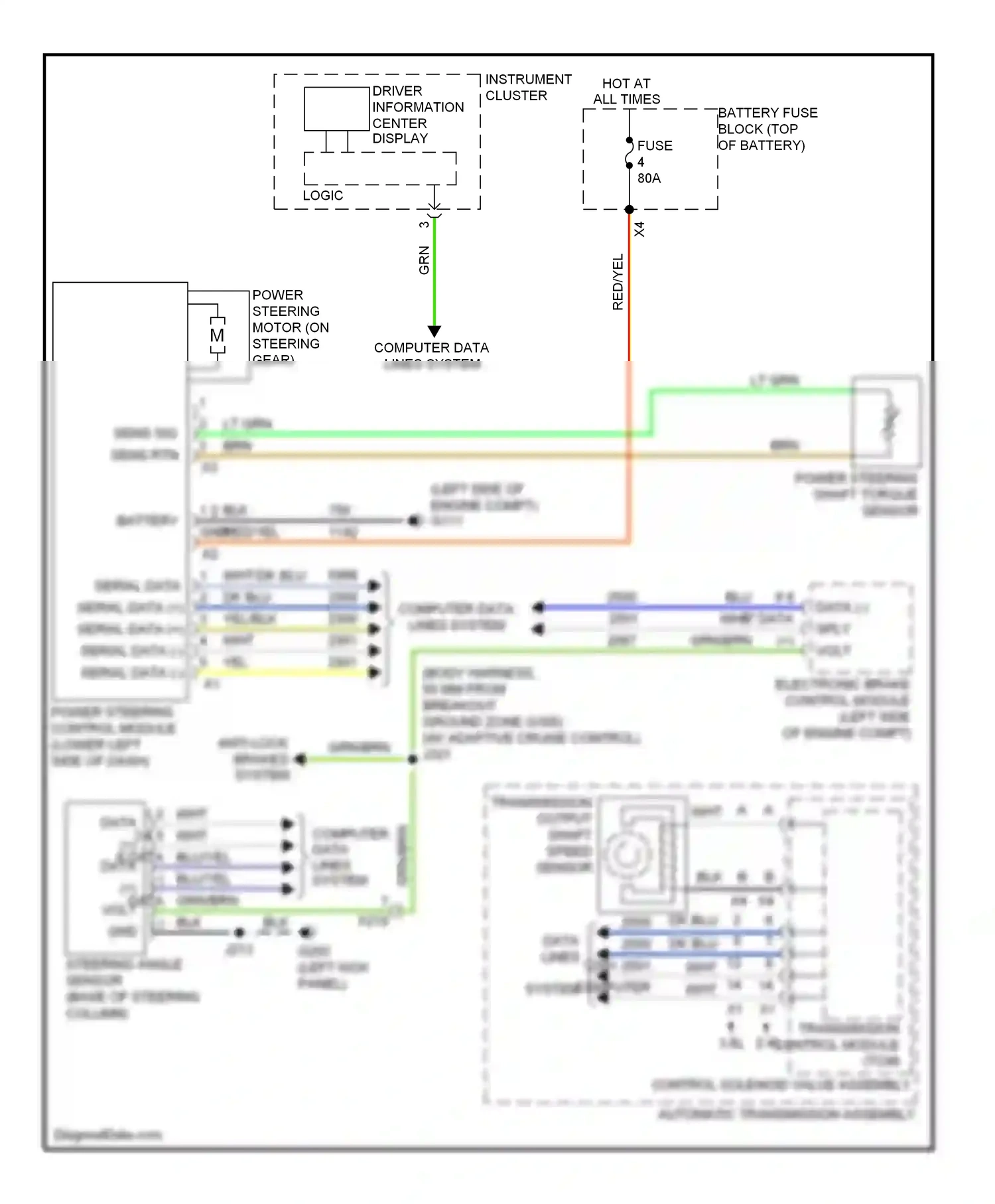 Wiring diagram dk blu for Buick LaCrosse II facelift (2013-2016) (15 of 54)