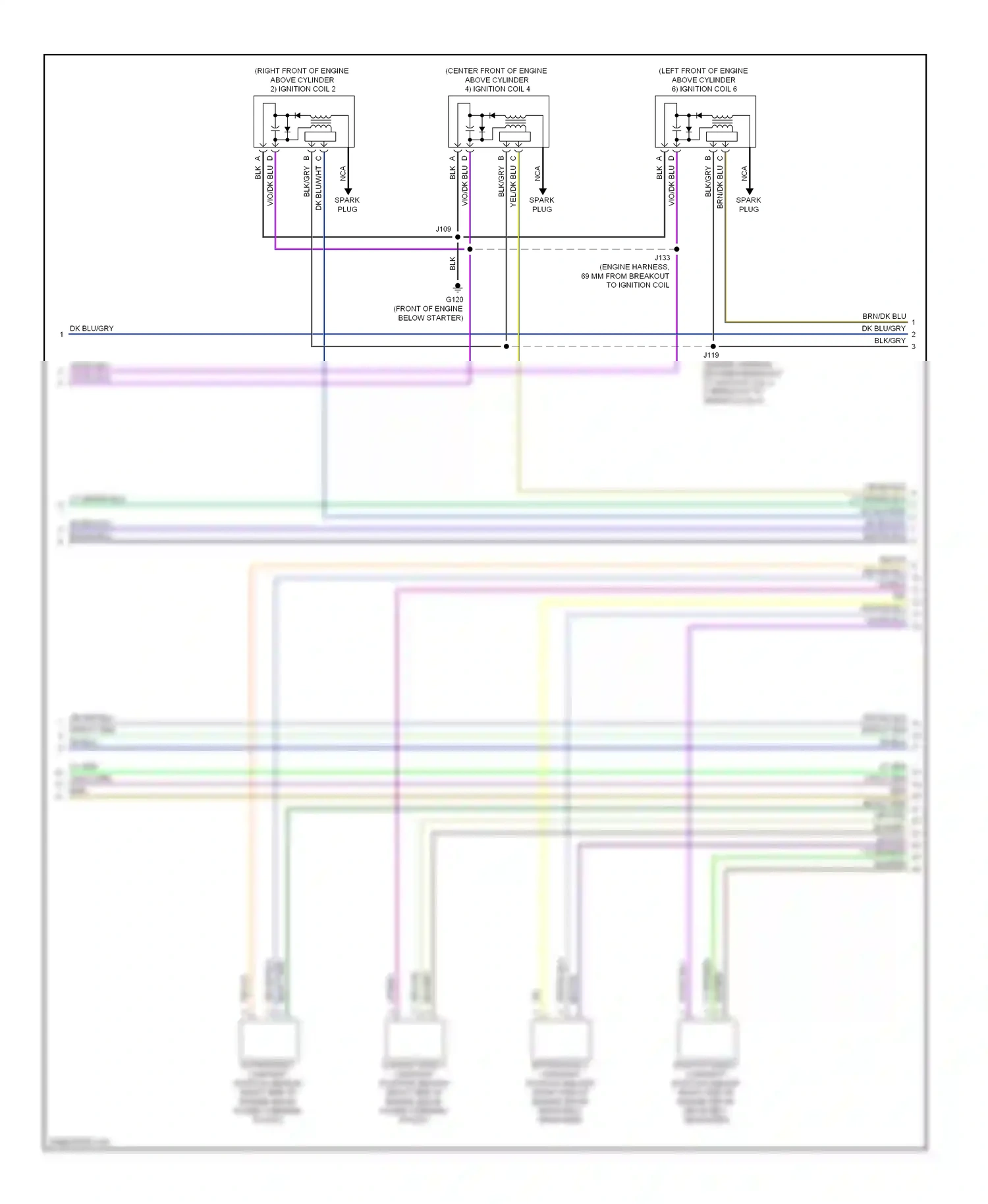Wiring diagram dk blu/vio for Buick LaCrosse II facelift (2013-2016) (9 of 12)