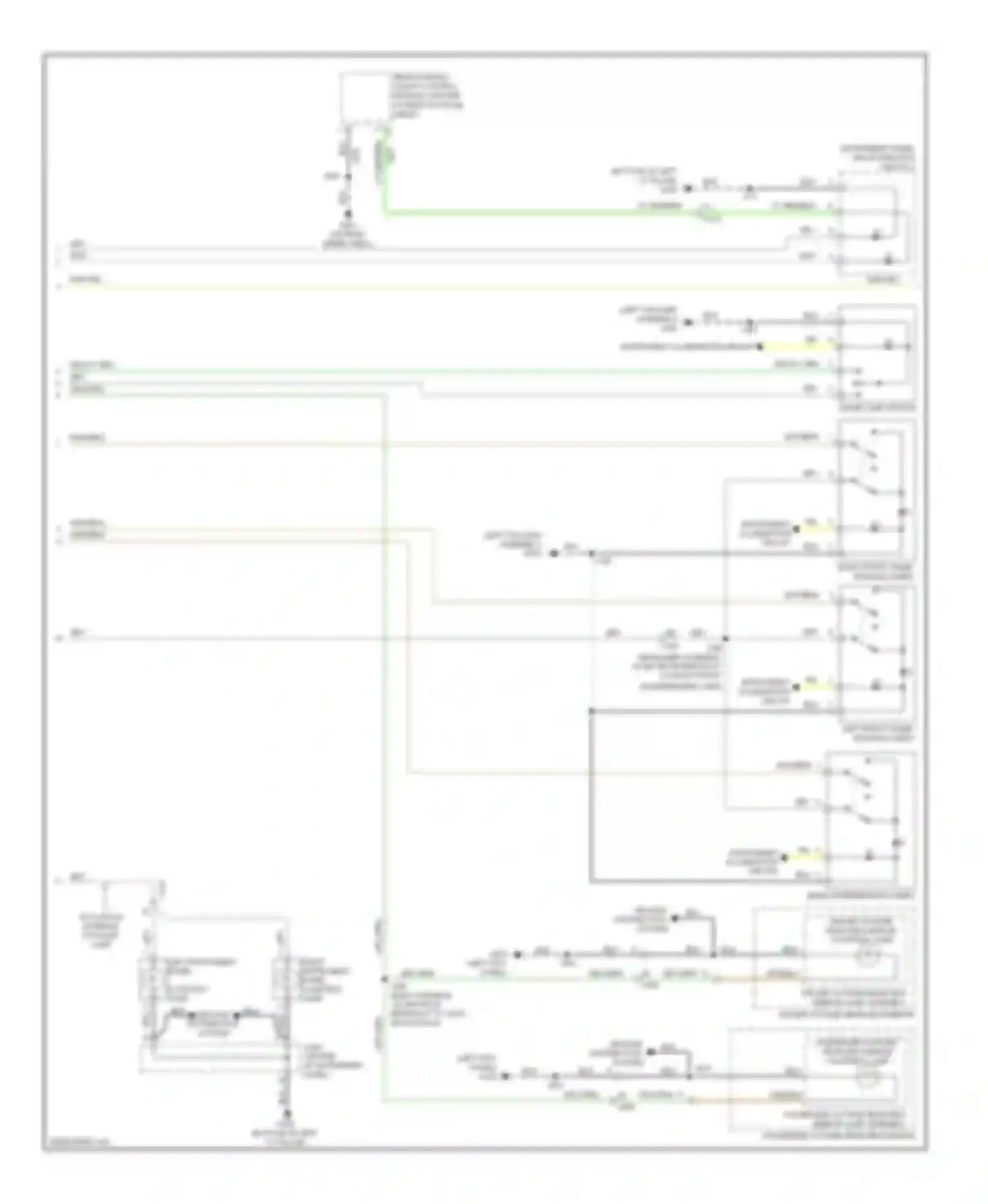 Wiring diagram driver outside rearview mirror lamp assembly for Buick LaCrosse II facelift (2013-2016) (1 of 3)