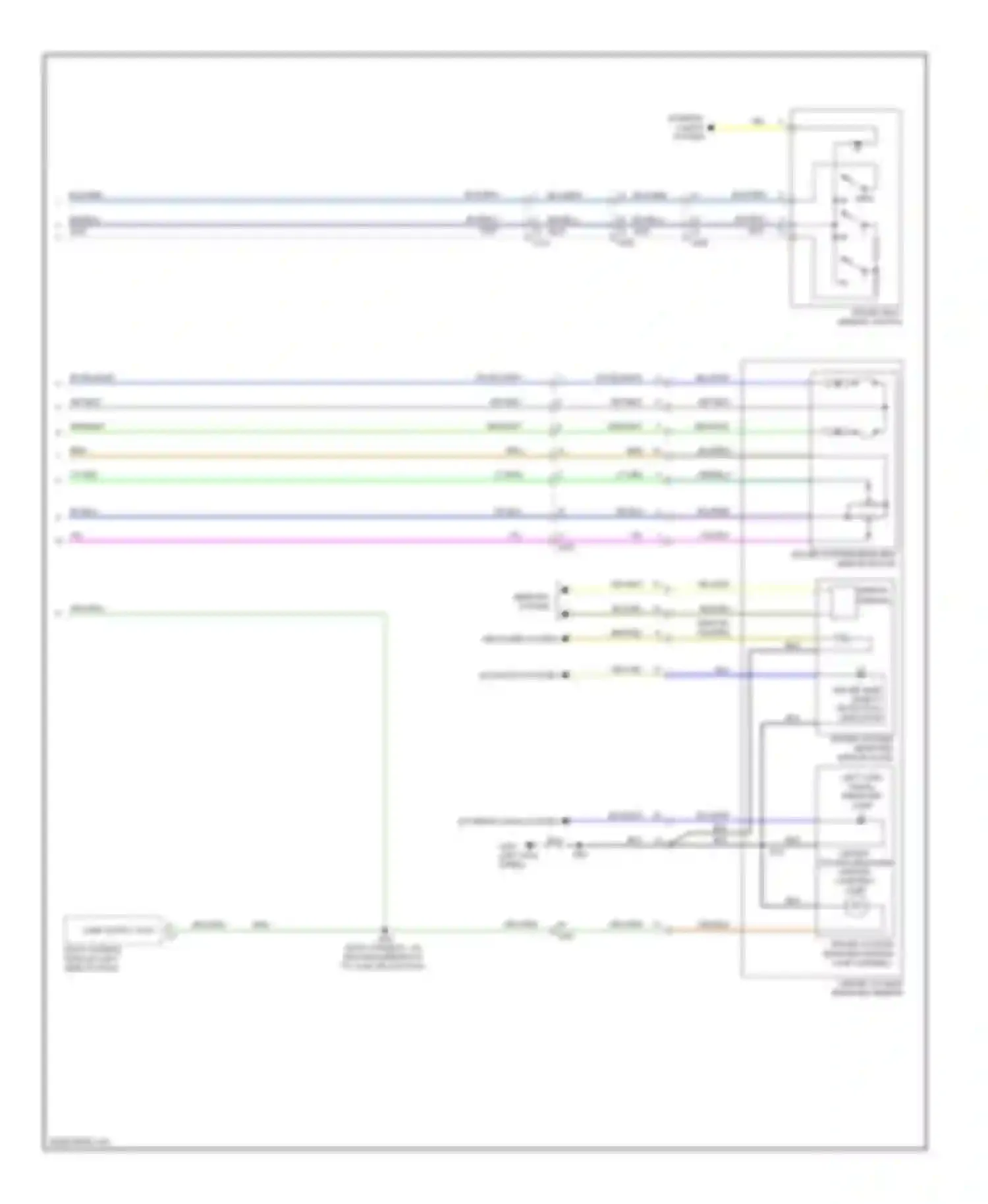 Wiring diagram driver seat memory switch for Buick LaCrosse II facelift (2013-2016) (1 of 2)