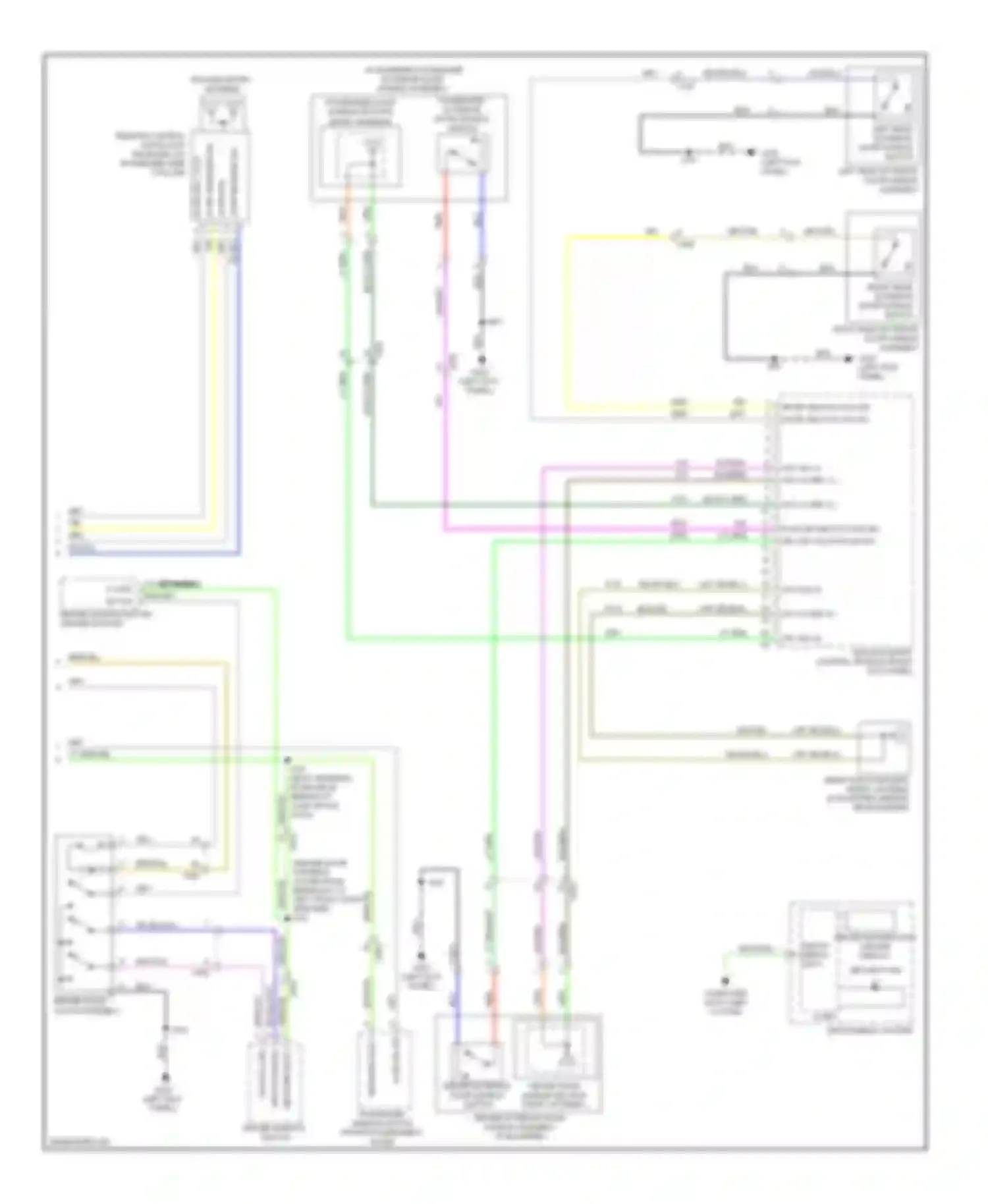 Wiring diagram driver window switch for Buick LaCrosse II facelift (2013-2016) (2 of 6)
