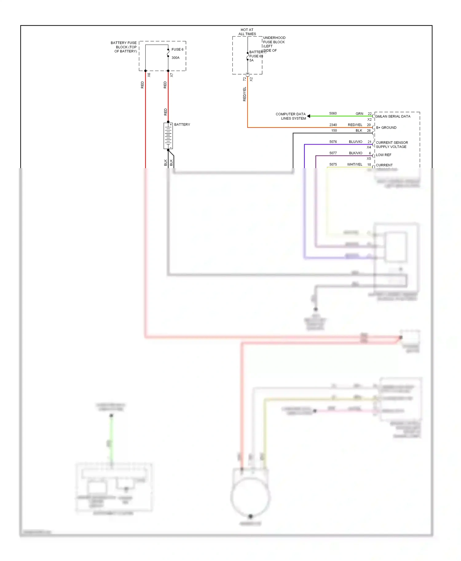 Buick LaCrosse II facelift (2013-2016) engine control module (left front of engine compt) wiring diagram  (11 of 14)