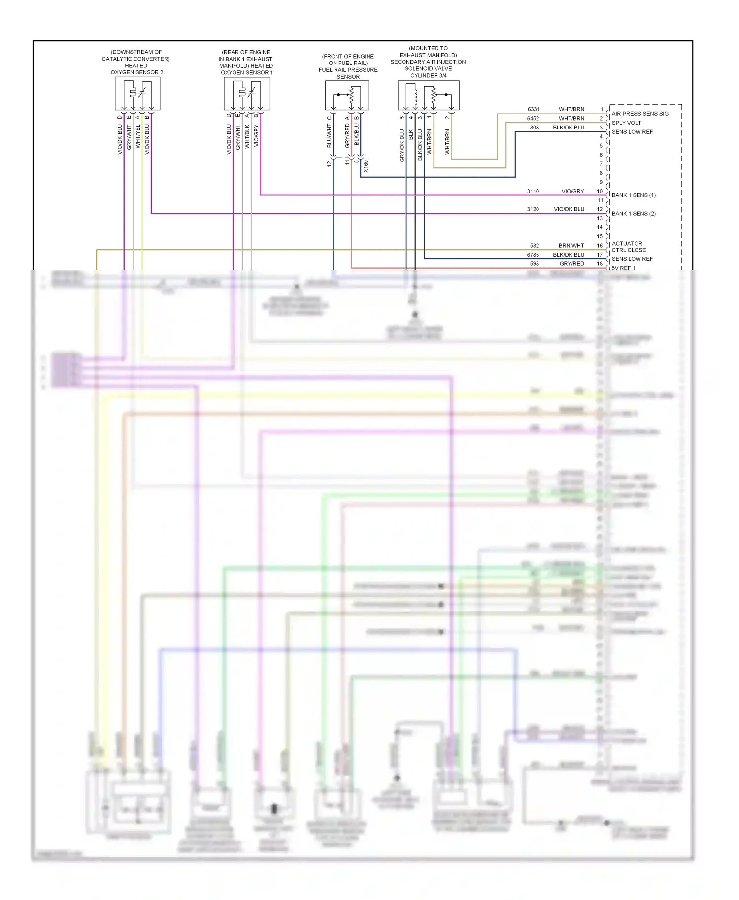 Buick LaCrosse II facelift (2013-2016) engine control module (left front of engine compt) wiring diagram  (10 of 14)