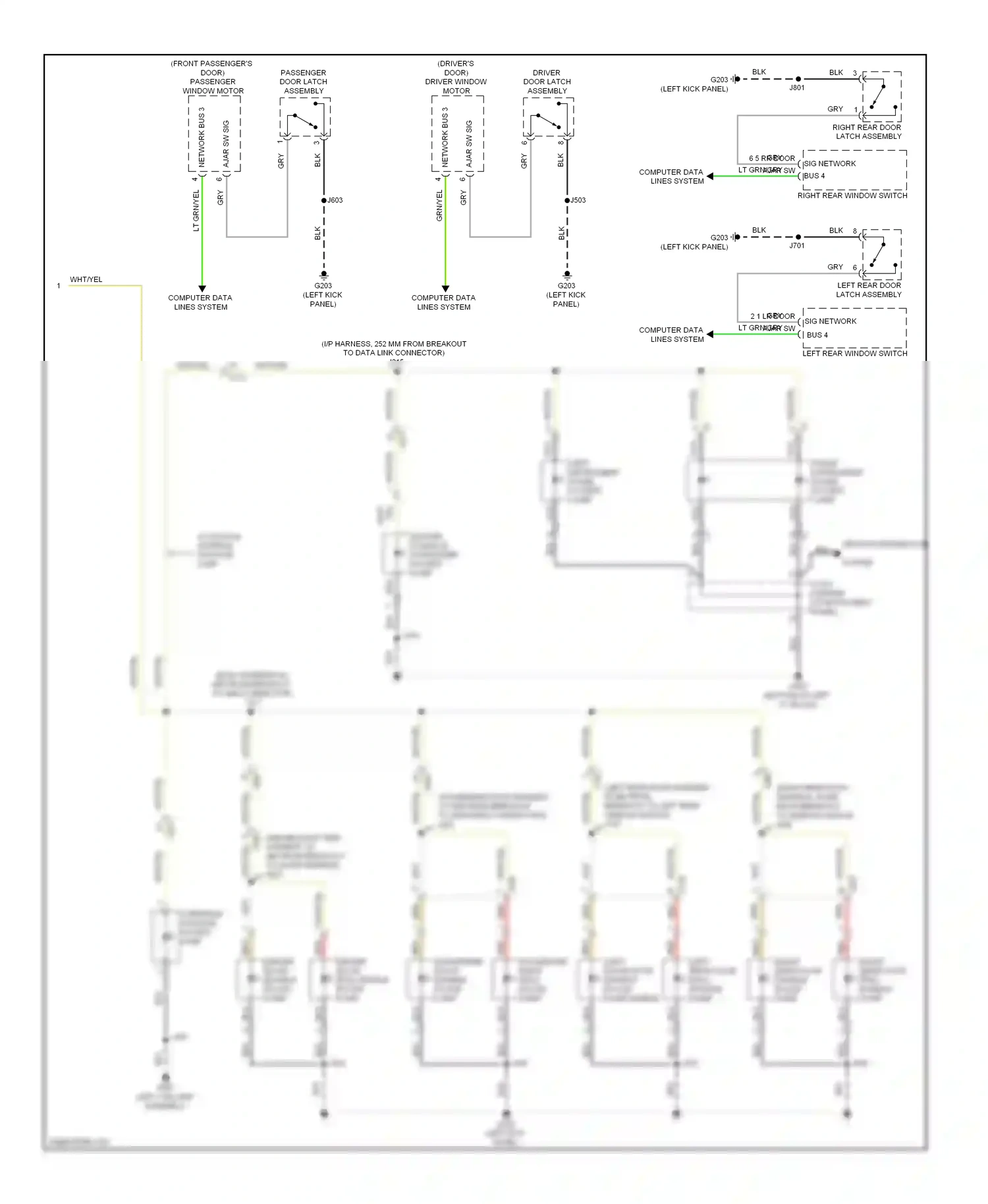 Wiring diagram grn/yel for Buick LaCrosse II facelift (2013-2016) (11 of 24)