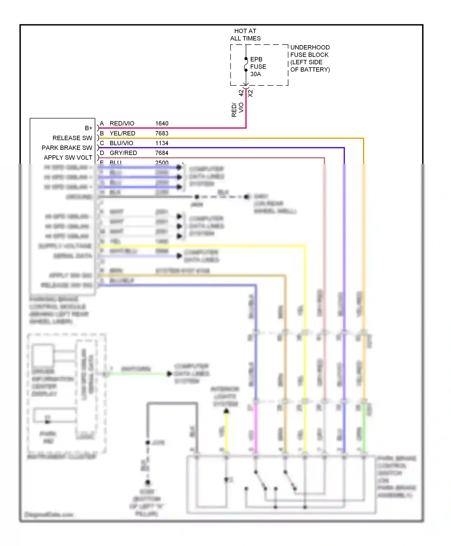 Wiring diagram gry for Buick LaCrosse II facelift (2013-2016) (63 of 74)