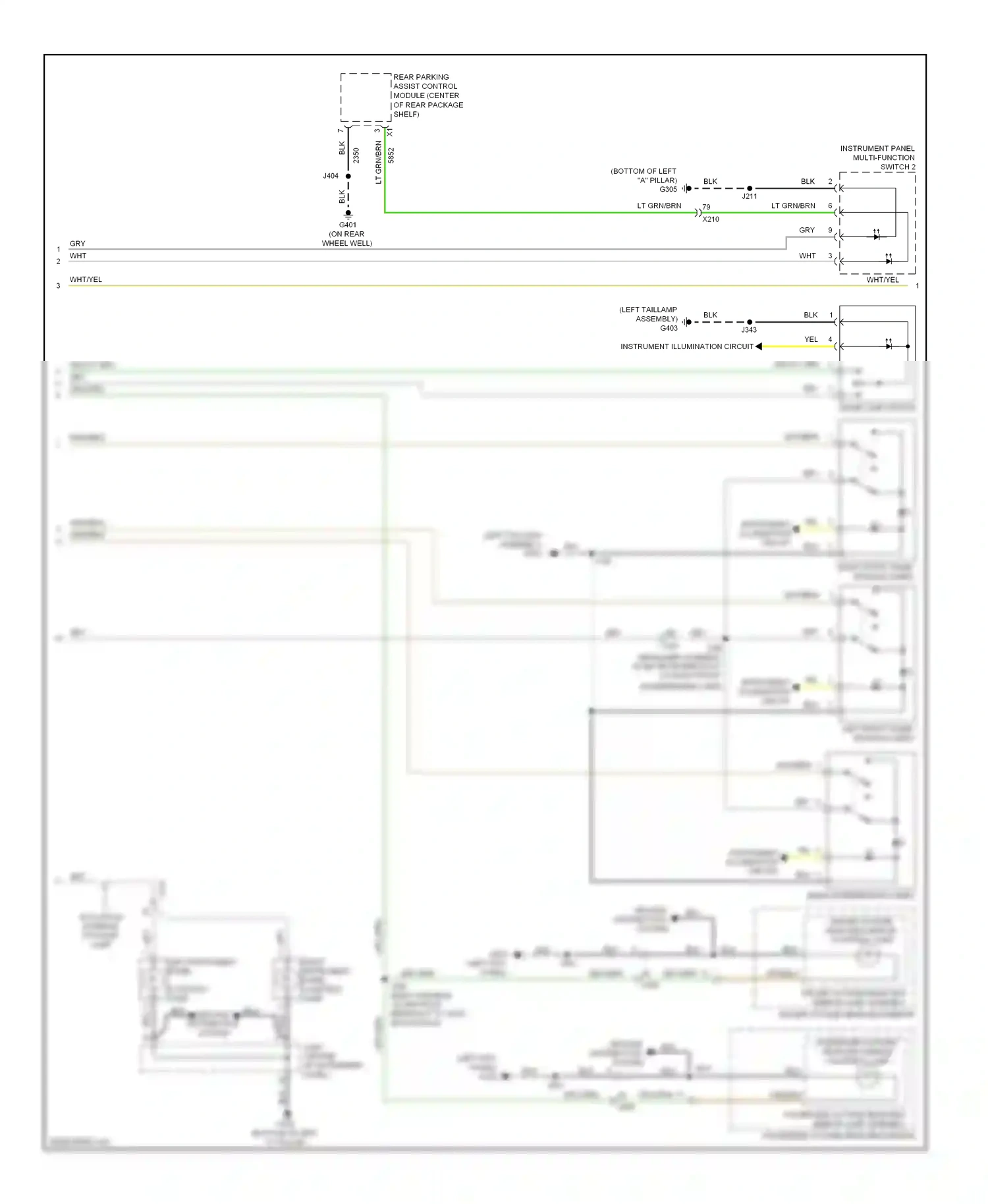Wiring diagram gry for Buick LaCrosse II facelift (2013-2016) (32 of 74)