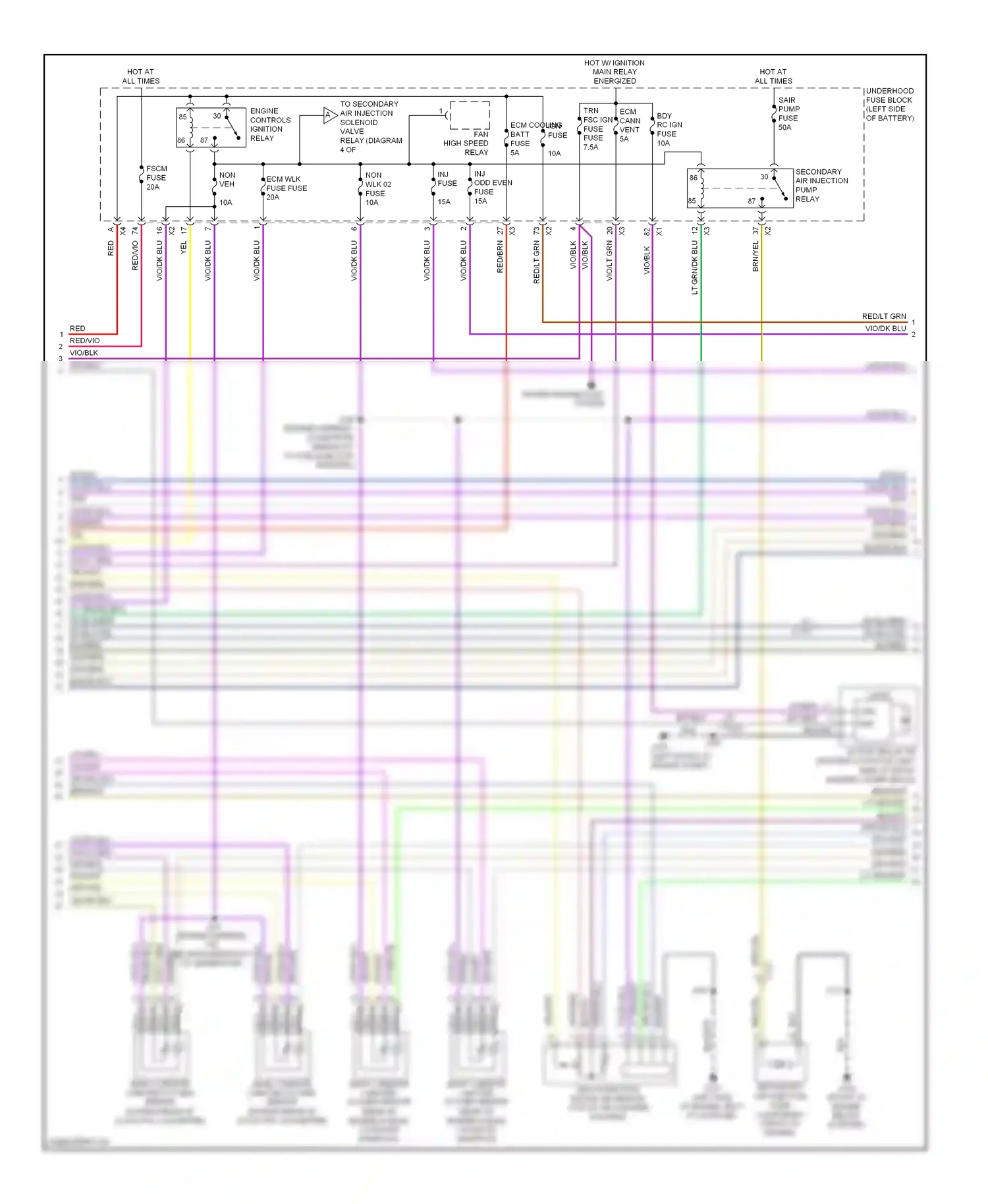 Wiring diagram gry/dk blu for Buick LaCrosse II facelift (2013-2016) (8 of 13)