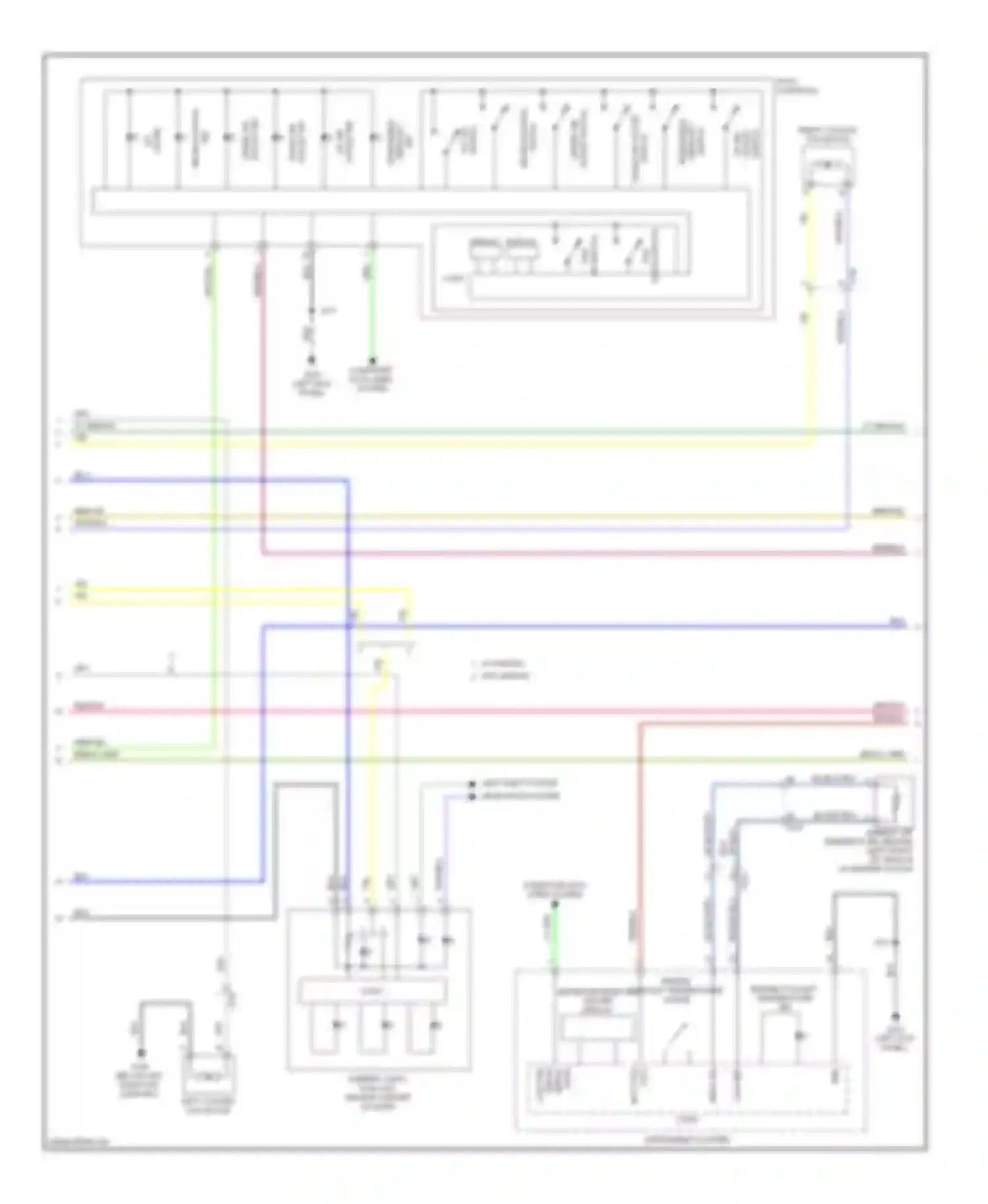 Wiring diagram instrument cluster for Buick LaCrosse II facelift (2013-2016) (2 of 34)