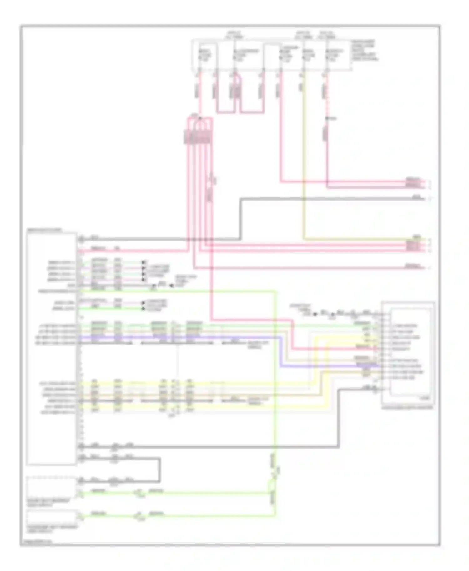 Wiring diagram instrument panel fuse block for Buick LaCrosse II facelift (2013-2016) (4 of 7)