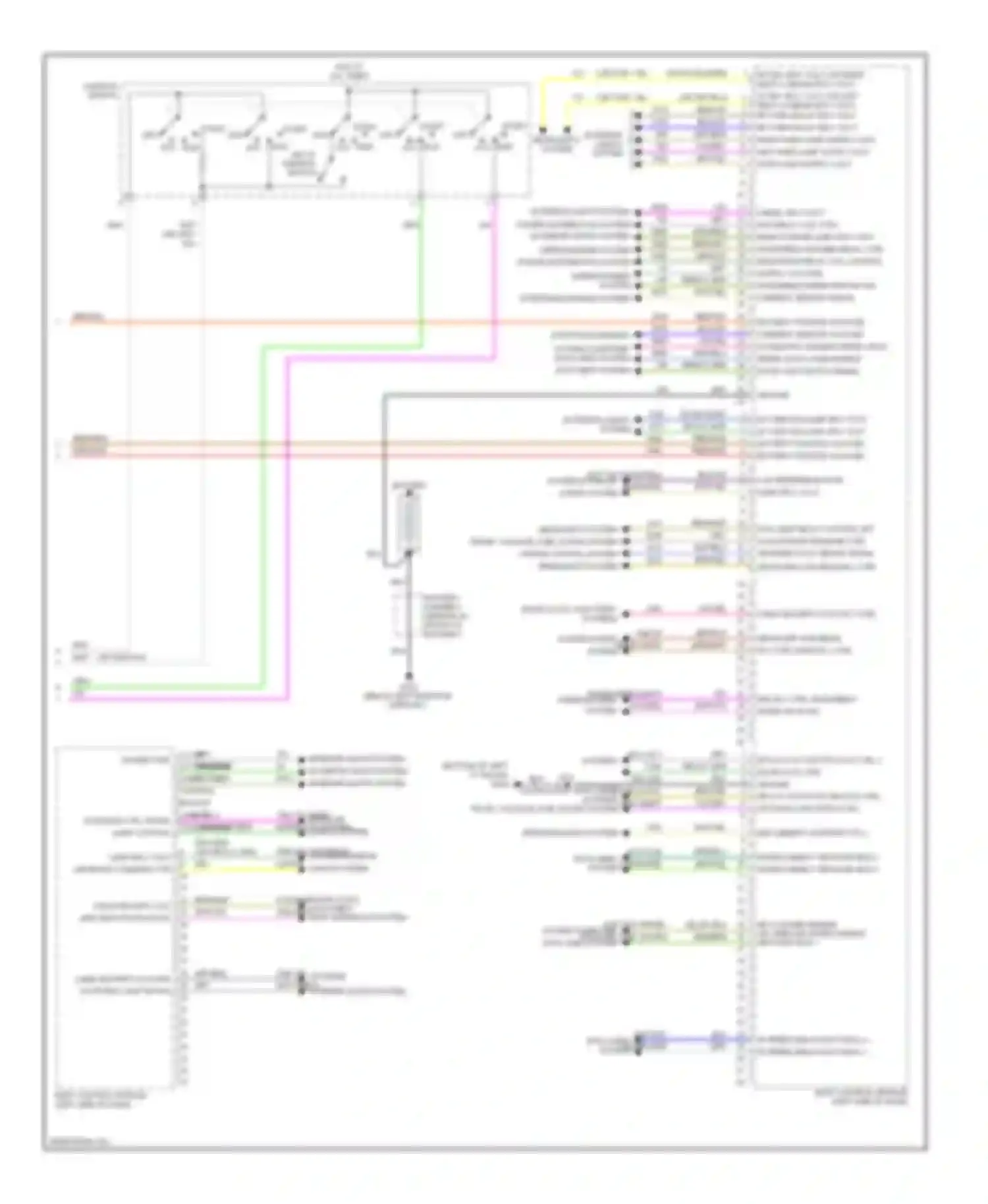 Wiring diagram interconnect network bus 2 interconnect network bus 3 for Buick LaCrosse II facelift (2013-2016) (1 of 1)