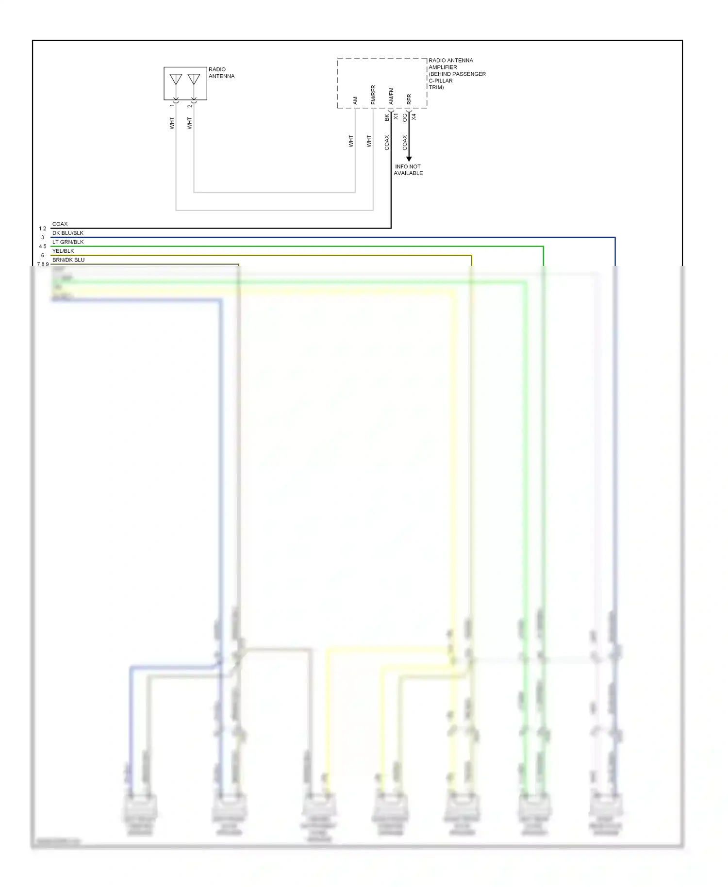 Buick LaCrosse II facelift (2013-2016) left front door speaker wiring diagram  (2 of 4)
