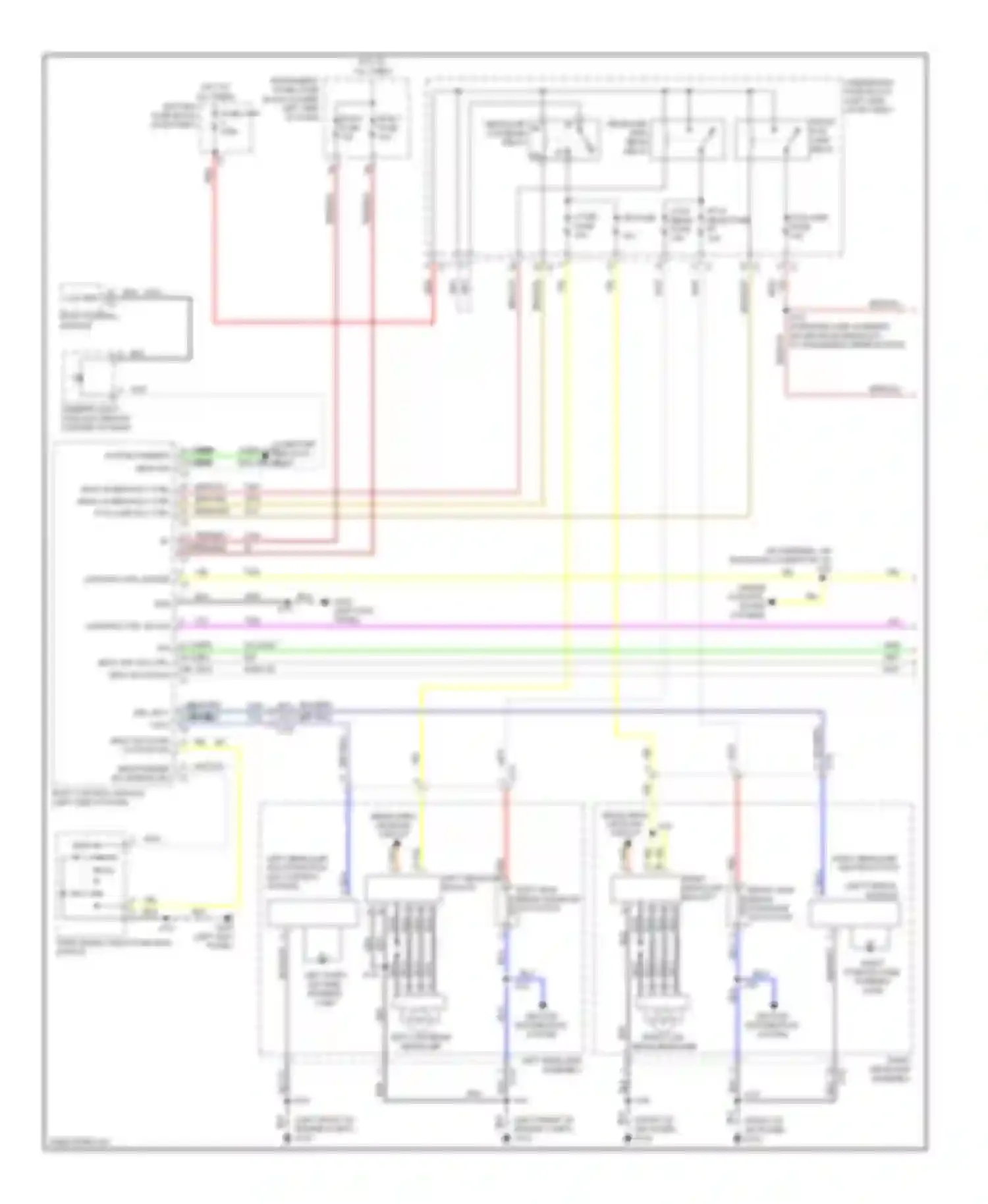 Wiring diagram left high beam solenoid actuator for Buick LaCrosse II facelift (2013-2016) (1 of 2)