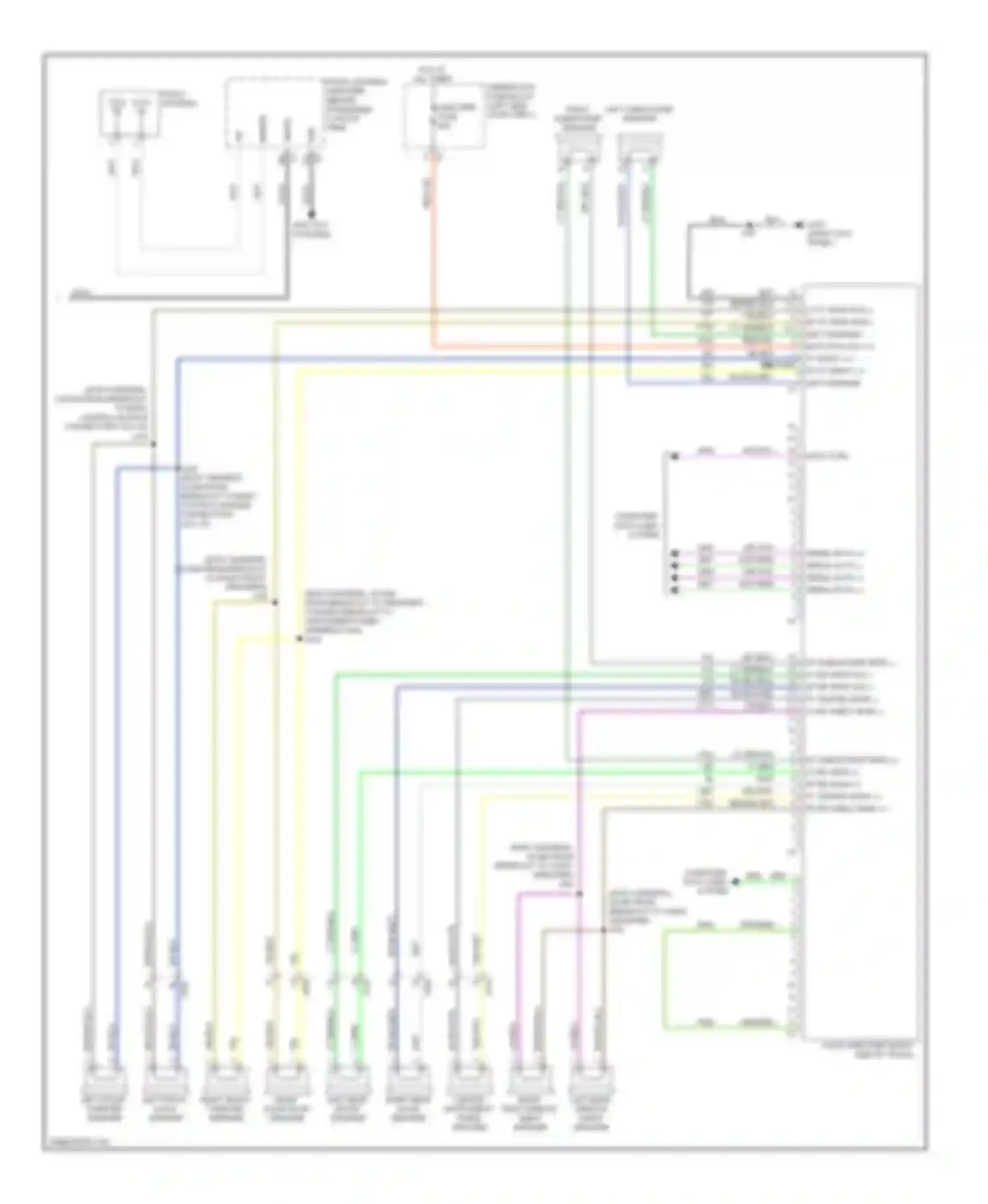 Wiring diagram left subwoofer speaker for Buick LaCrosse II facelift (2013-2016) (1 of 2)