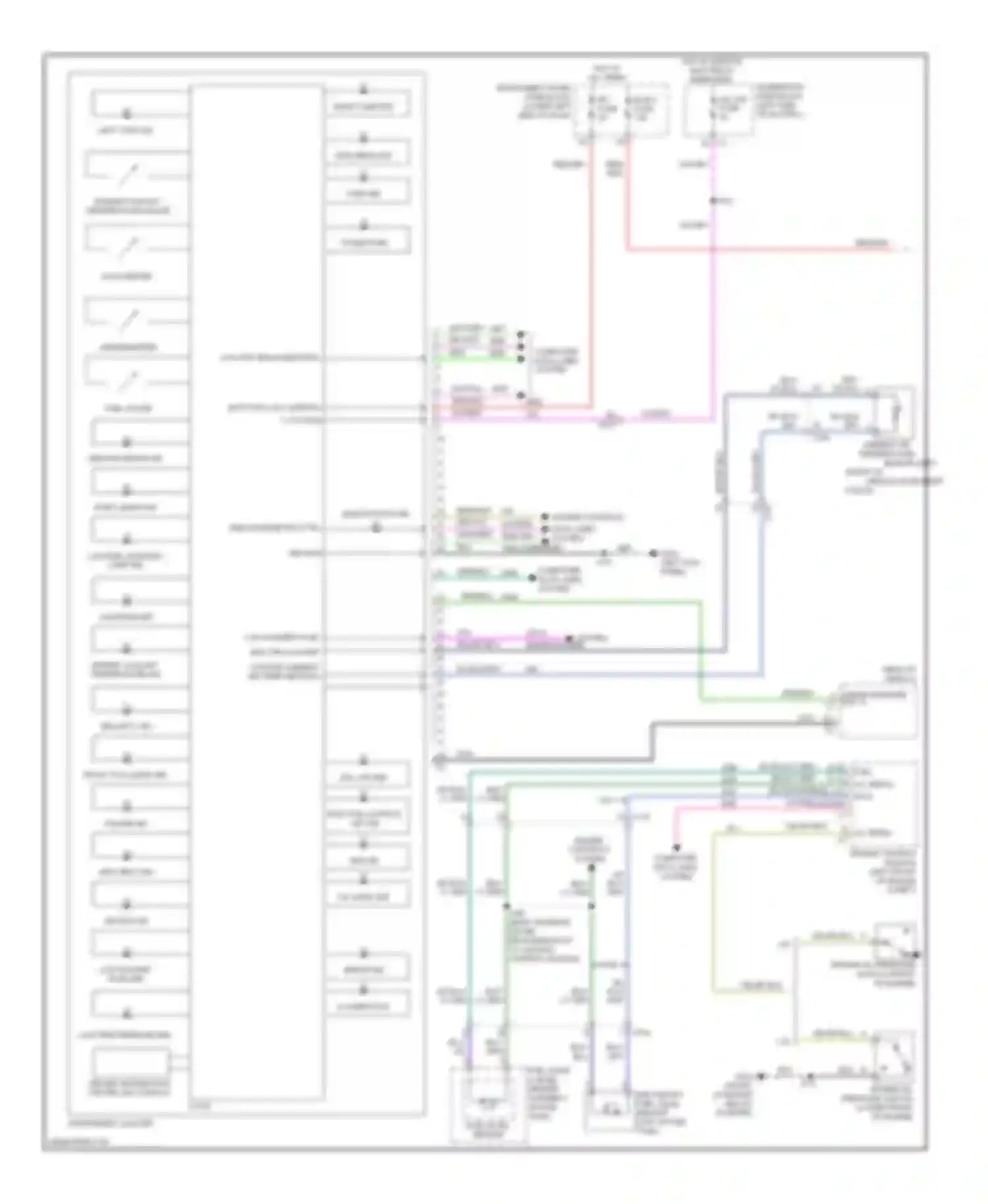 Wiring diagram left turn ind for Buick LaCrosse II facelift (2013-2016) (2 of 2)