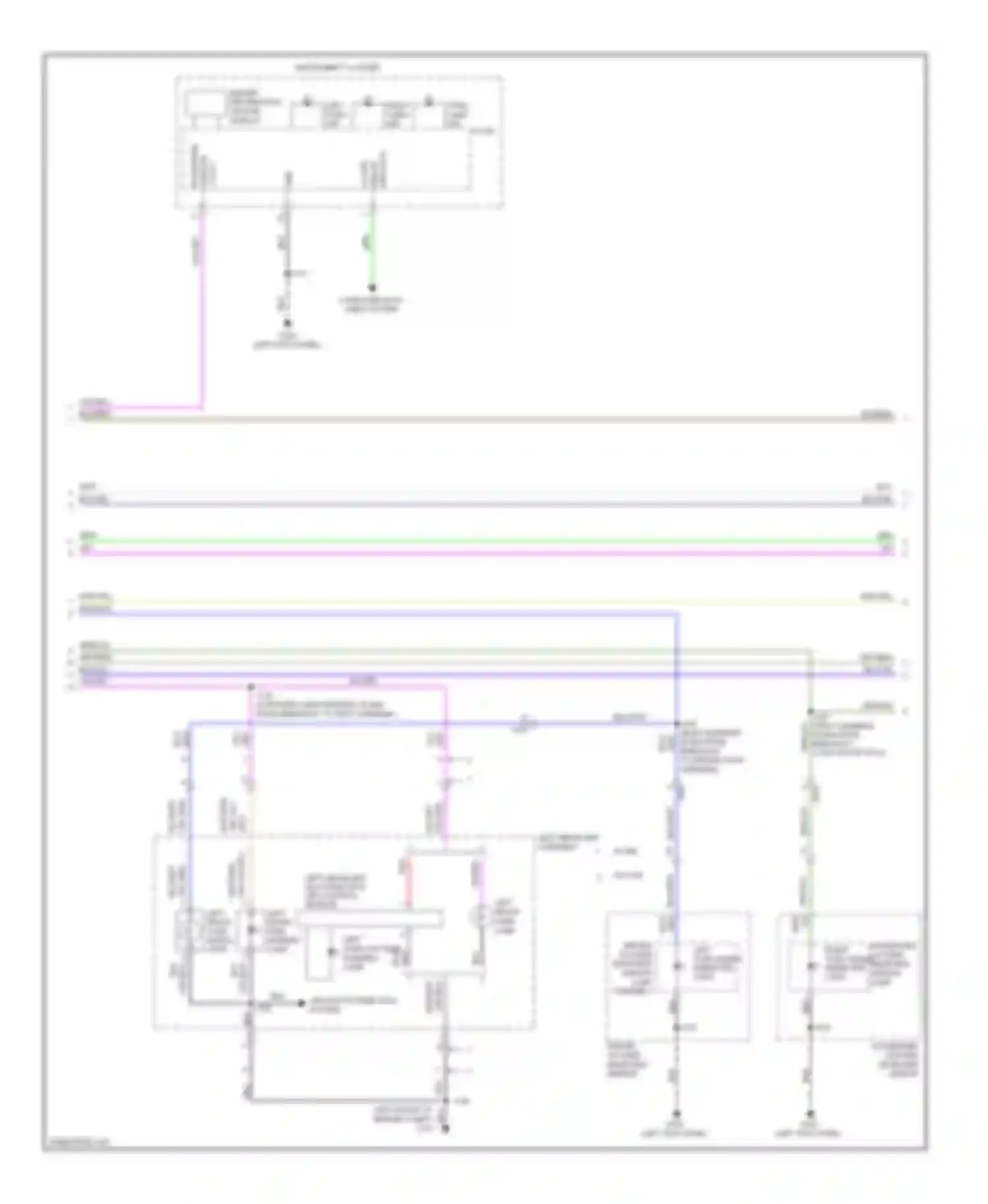 Wiring diagram left turn ind for Buick LaCrosse II facelift (2013-2016) (1 of 2)