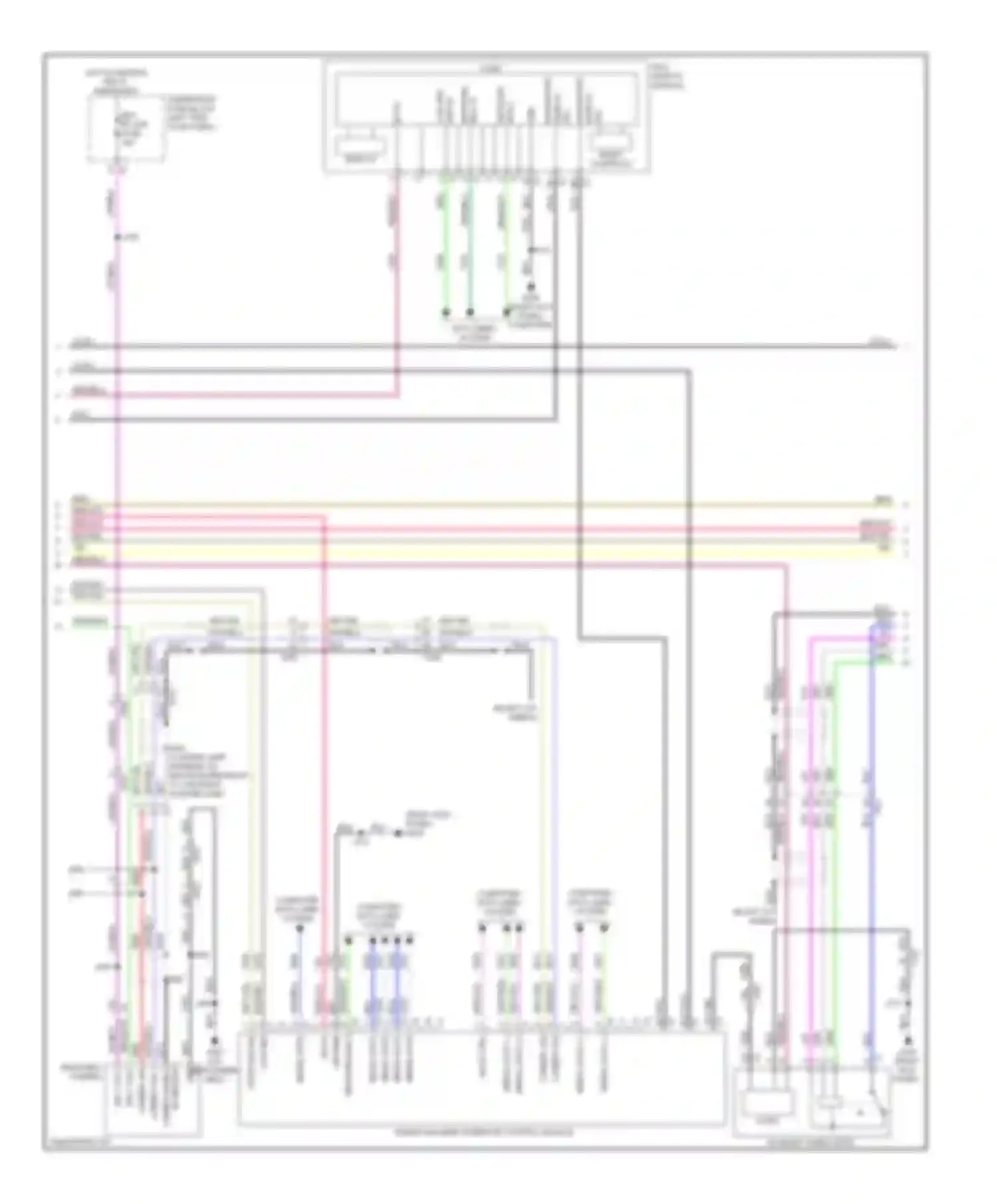 Wiring diagram navigation display sig for Buick LaCrosse II facelift (2013-2016) (1 of 5)