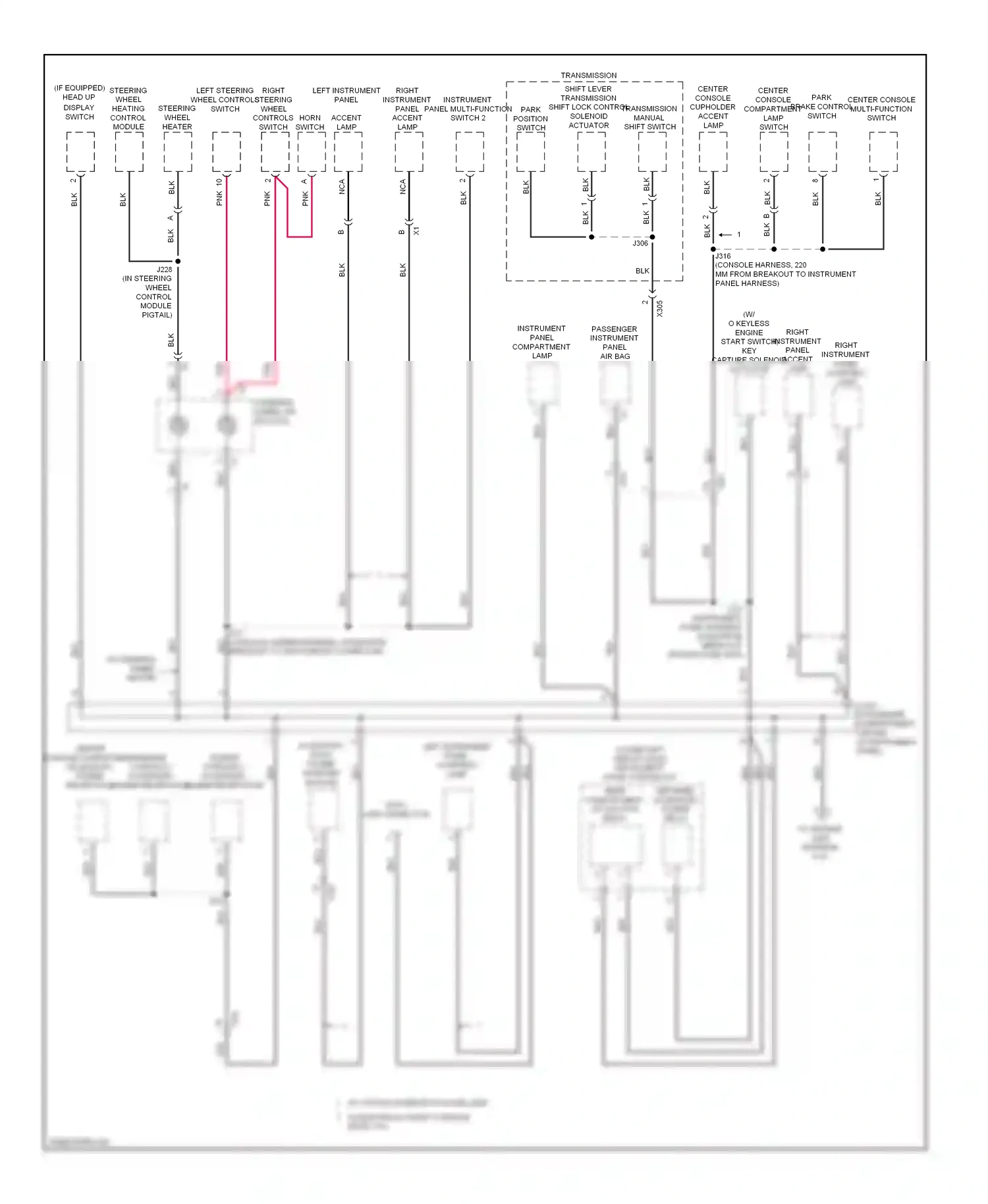Wiring diagram park brake control switch for Buick LaCrosse II facelift (2013-2016) (1 of 4)