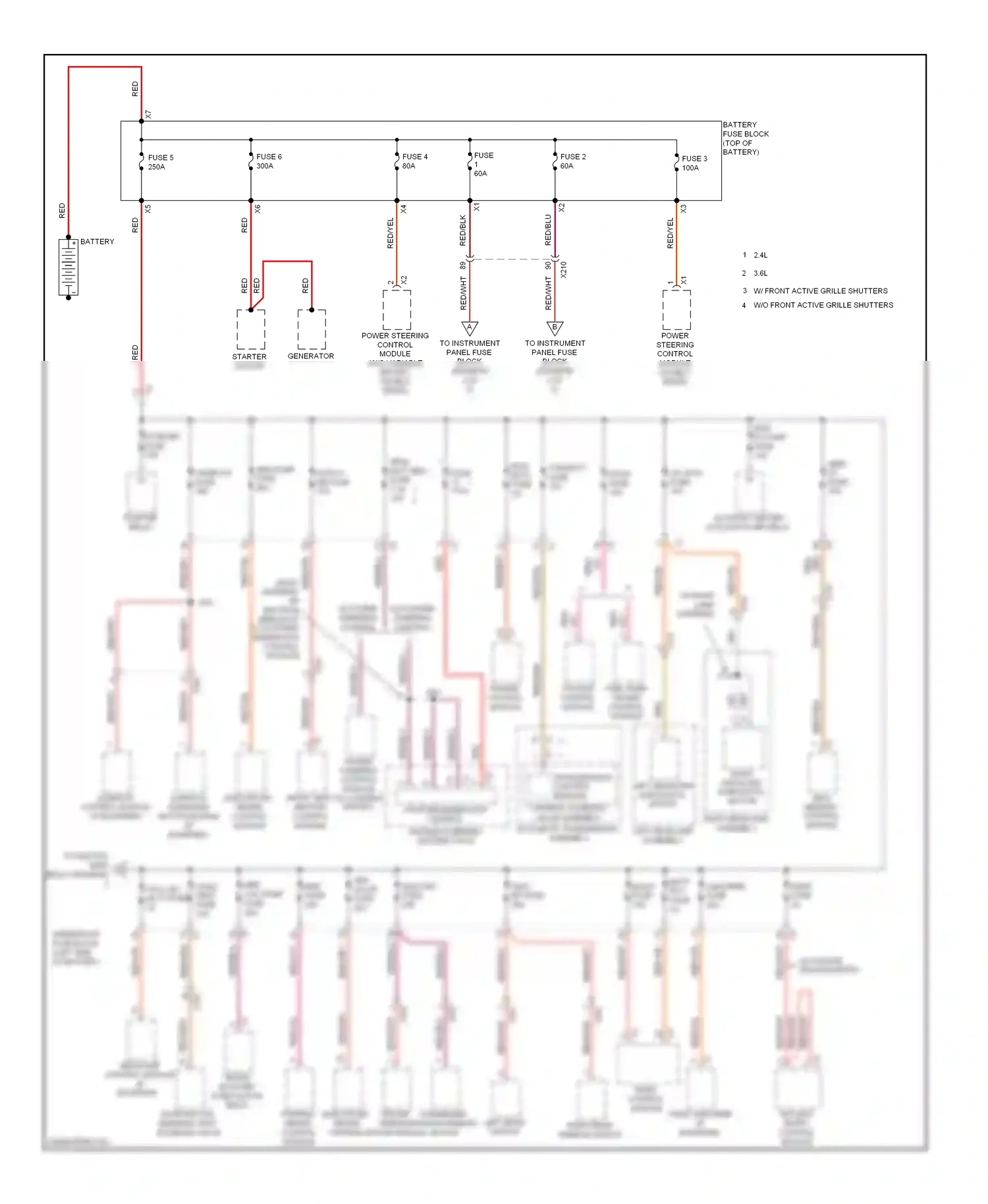 Buick LaCrosse II facelift (2013-2016) power steering control module (w/ variable effort) wiring diagram  (1 of 1)